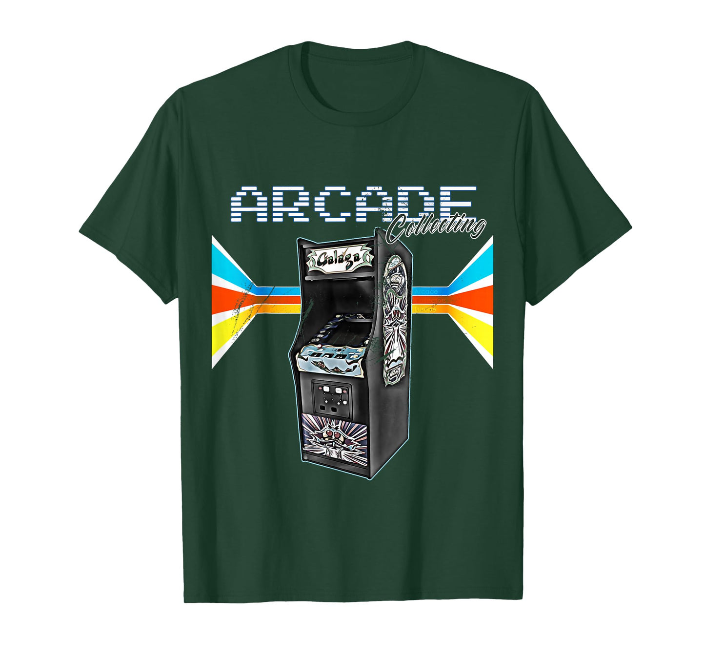 Vintage Arcade Retro Console Video Computer Gamer Unisex-Adults Arcade Cabinet Machine 1970-1990 Video Game Collection T-Shirt Black Medium