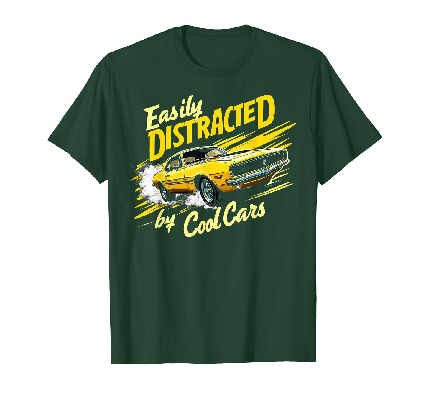 Easily Distracted By Classic Cars Vintage Old Car Guy T-Shirt