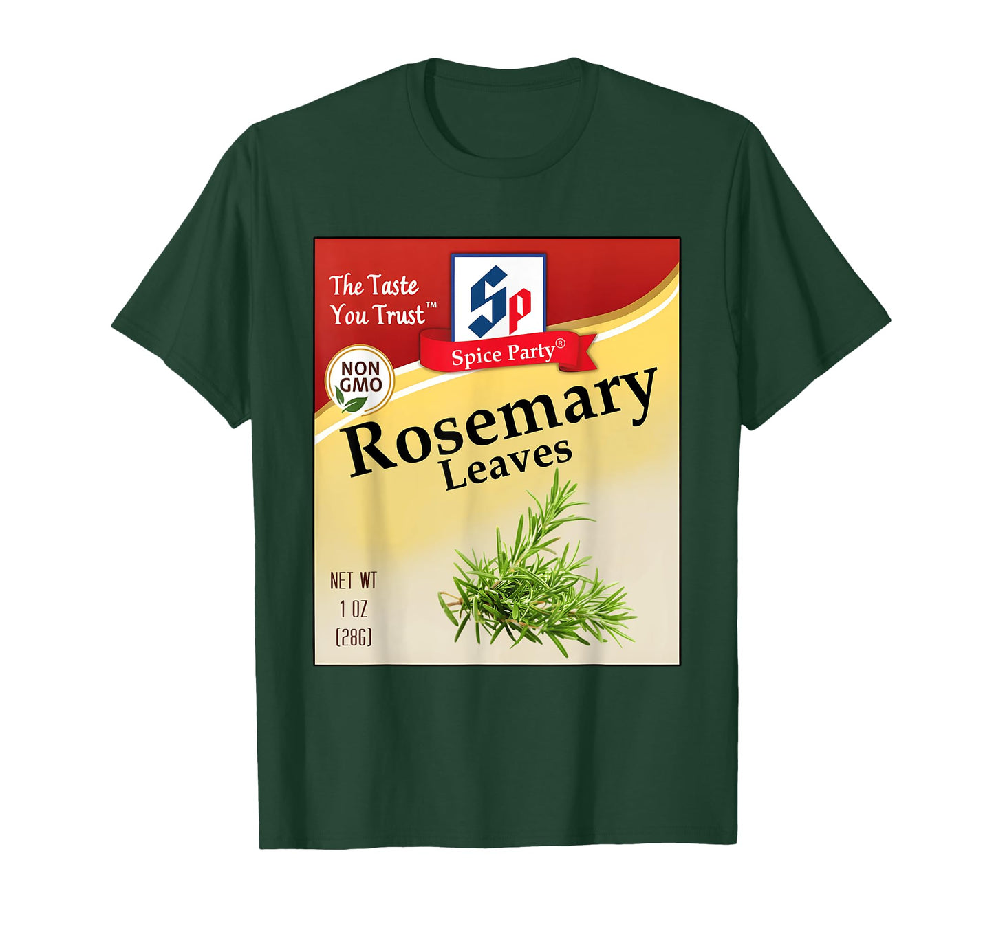 Rosemary Leaves Condiment Costume Holiday Spice Group T-Shirt
