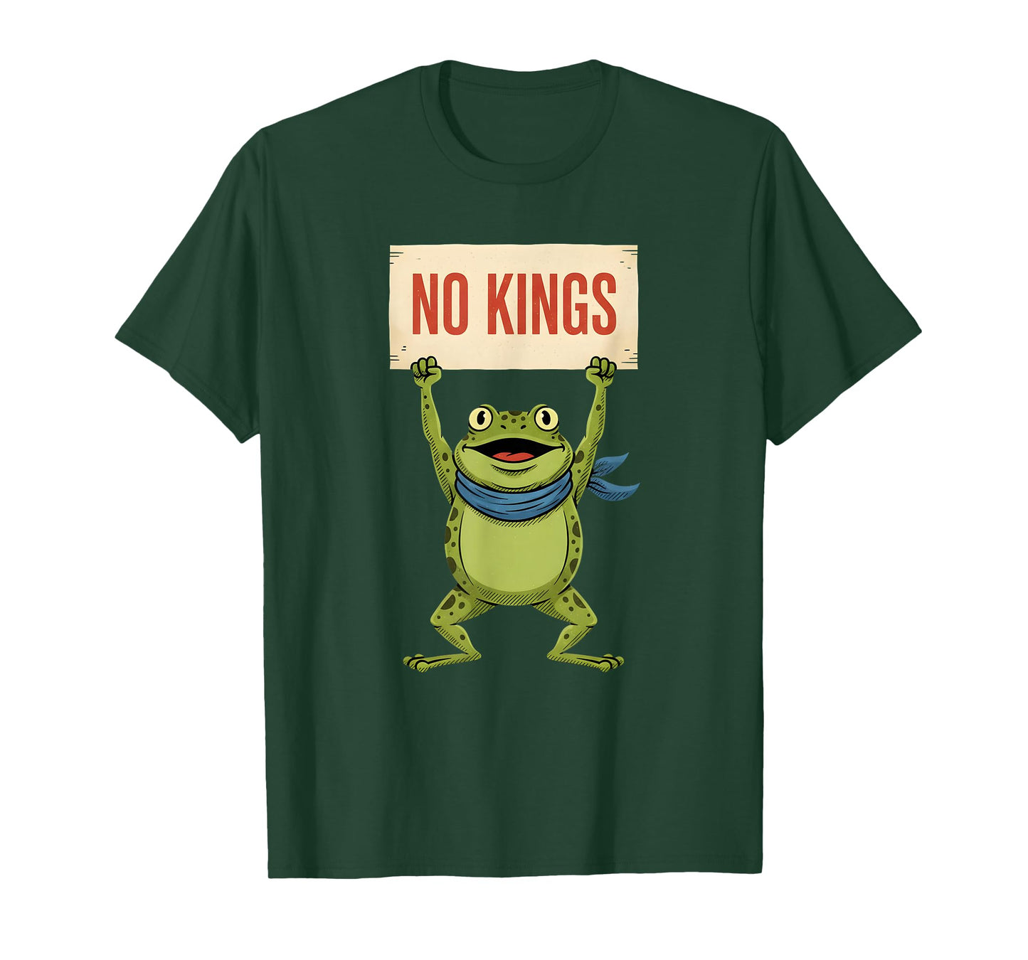Frog Protest No Kings in America Democracy Patriotic Frog T-Shirt