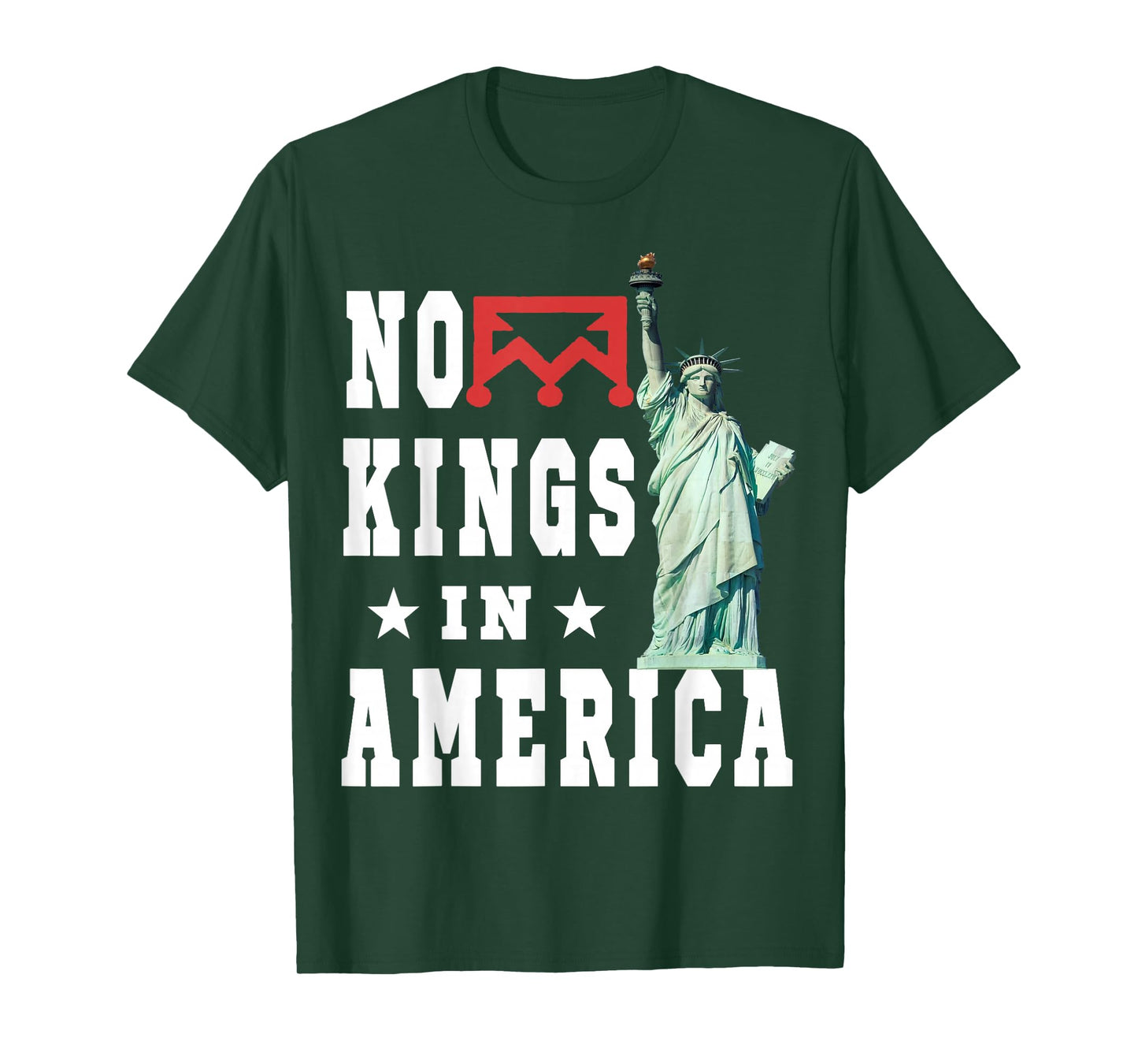 no Kings in America Flag Protest Save Democracy T-Shirt