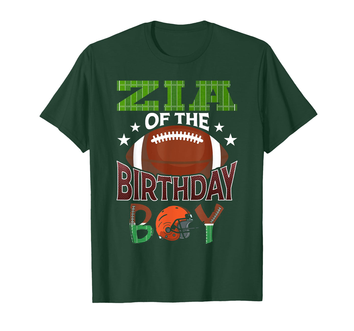 Zia of The Birthday Boy Football Party Family Matching T-Shirt