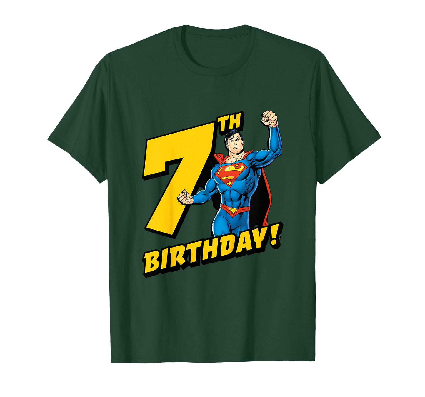 Kids Superman 7th Birthday T-Shirt