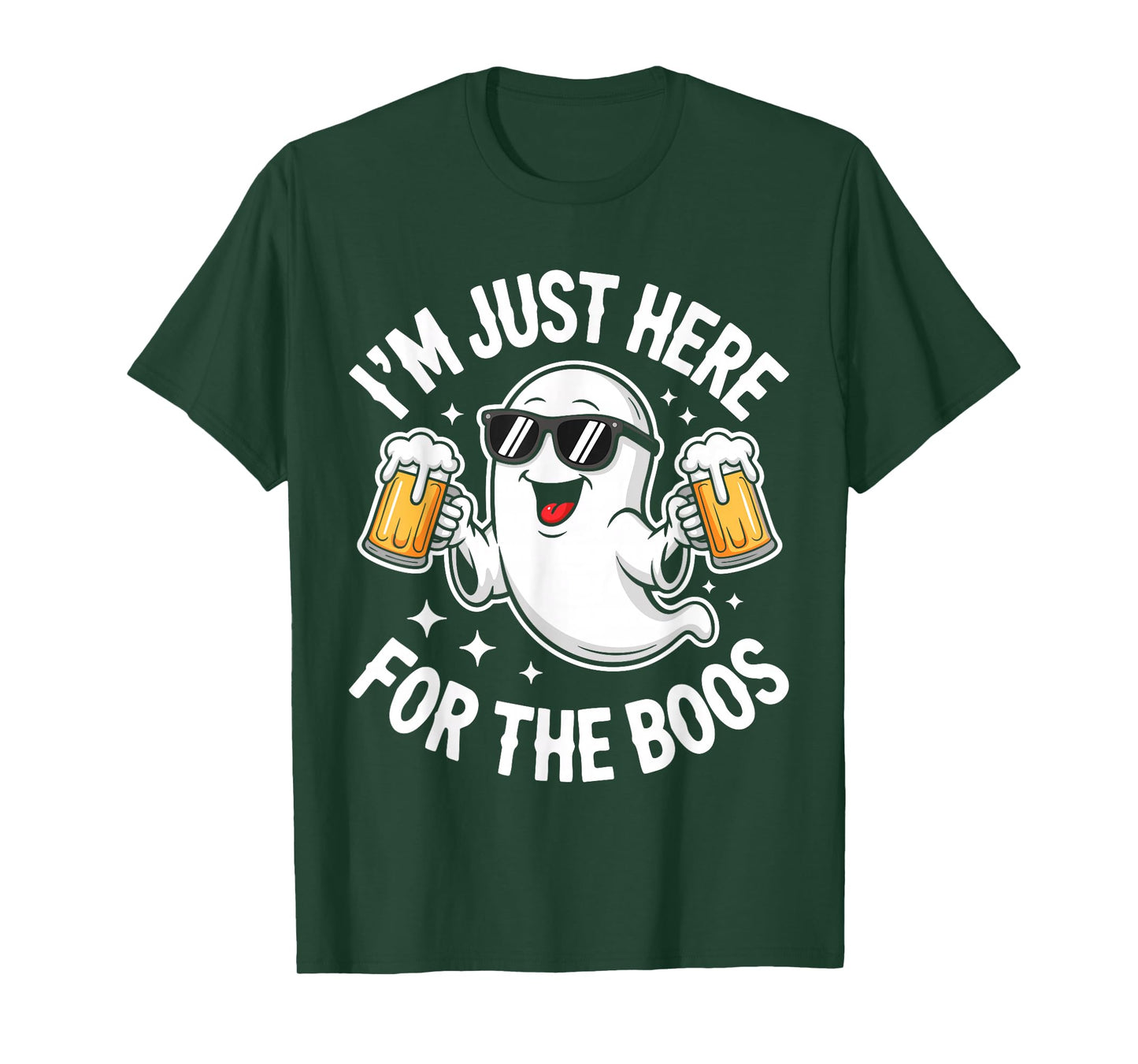 I'm Just Here for The Boos Shirt Men Women Ghost Halloween T-Shirt