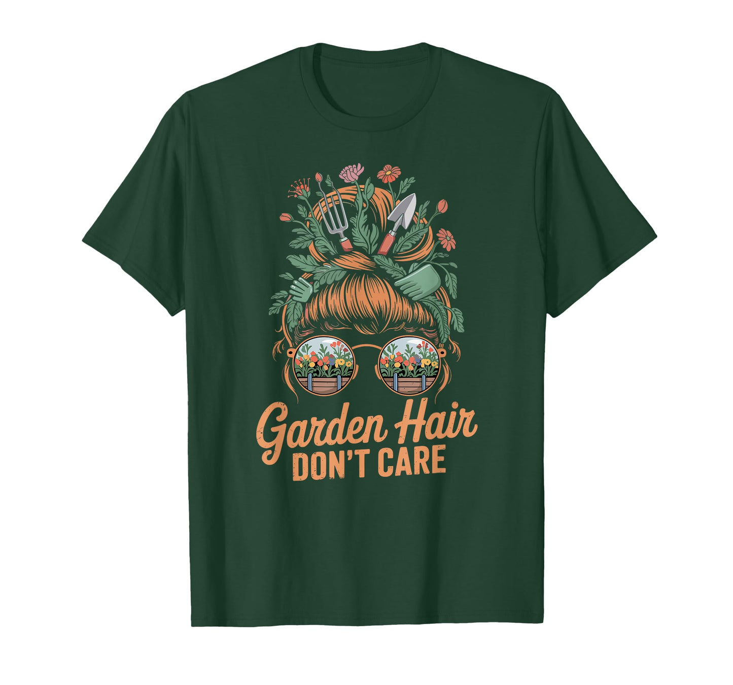 Garden Hair Don't Care, Plant Lovers, Gardening T-Shirt