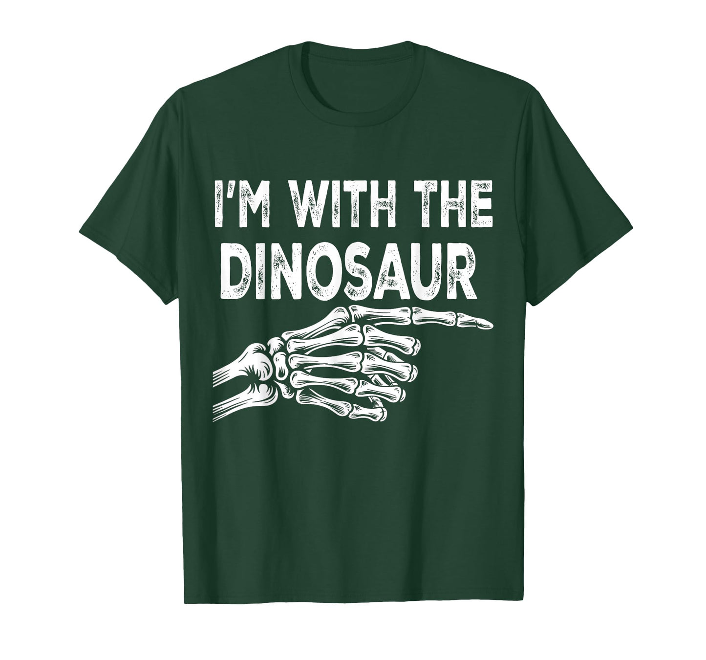 I'm with Dinosaur Halloween Costume Party Matching Dinosaur T-Shirt