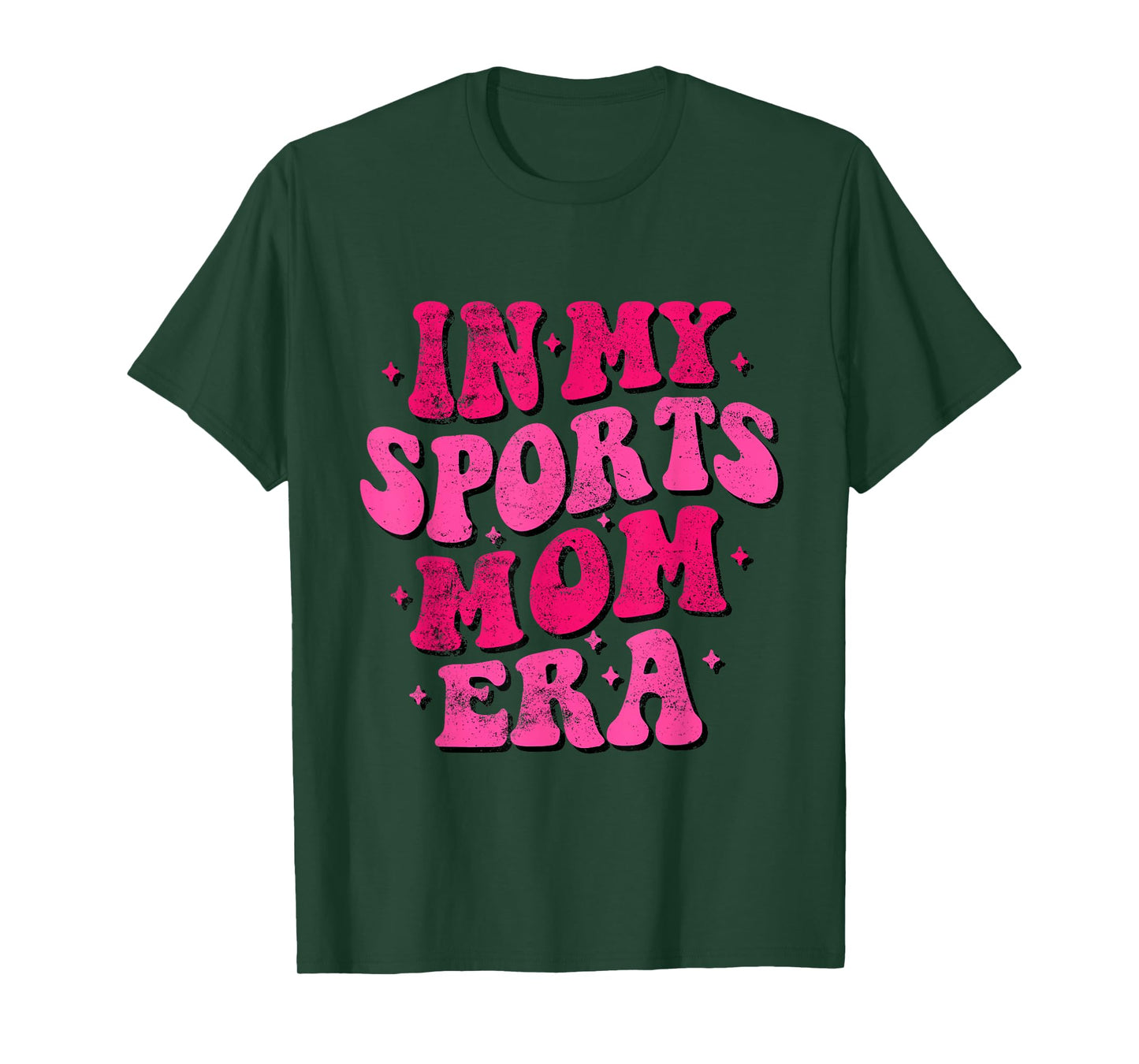 In My Sports Mom Era Funny Sports Mom Groovy Mothers Day T-Shirt