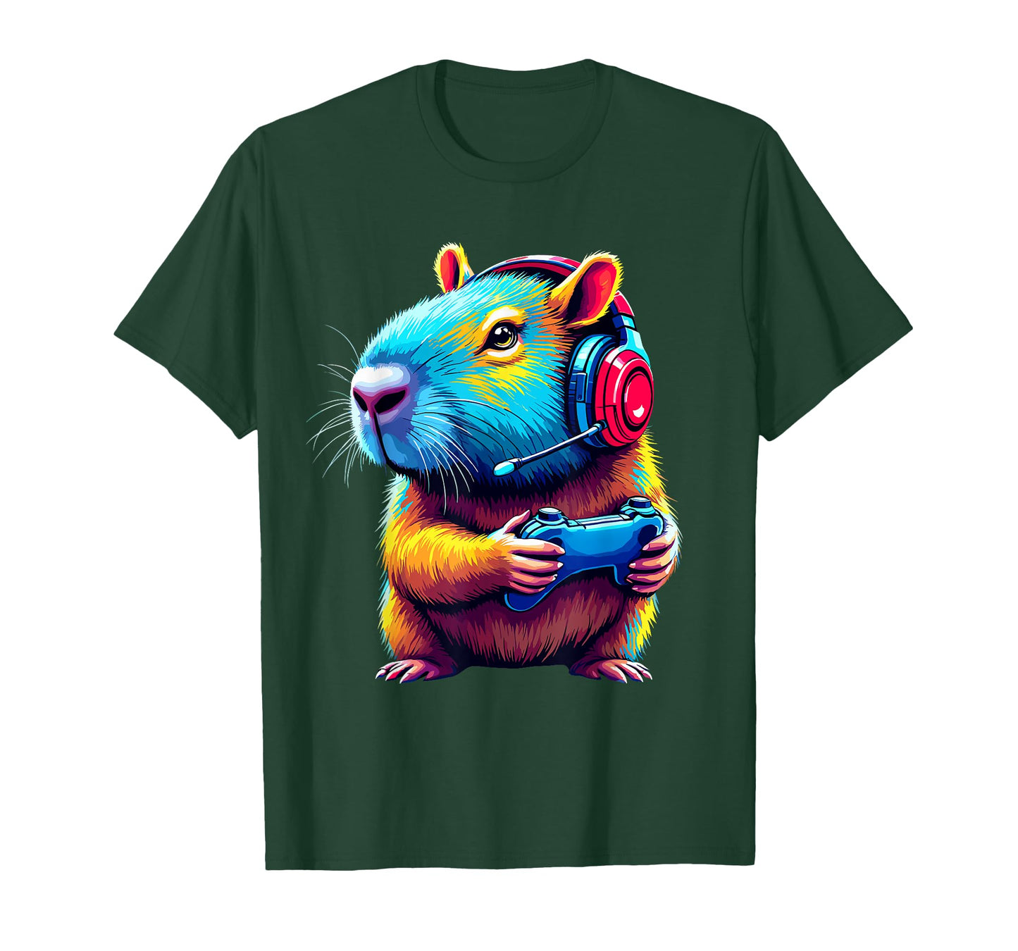 Capybara Gamer Funny Video Games Capybara T-Shirt