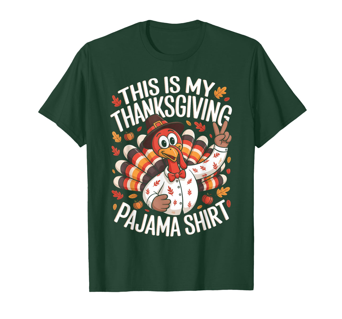This Is My Thanksgiving Pajama Shirt Pjs Adult Kid Men Women T-Shirt