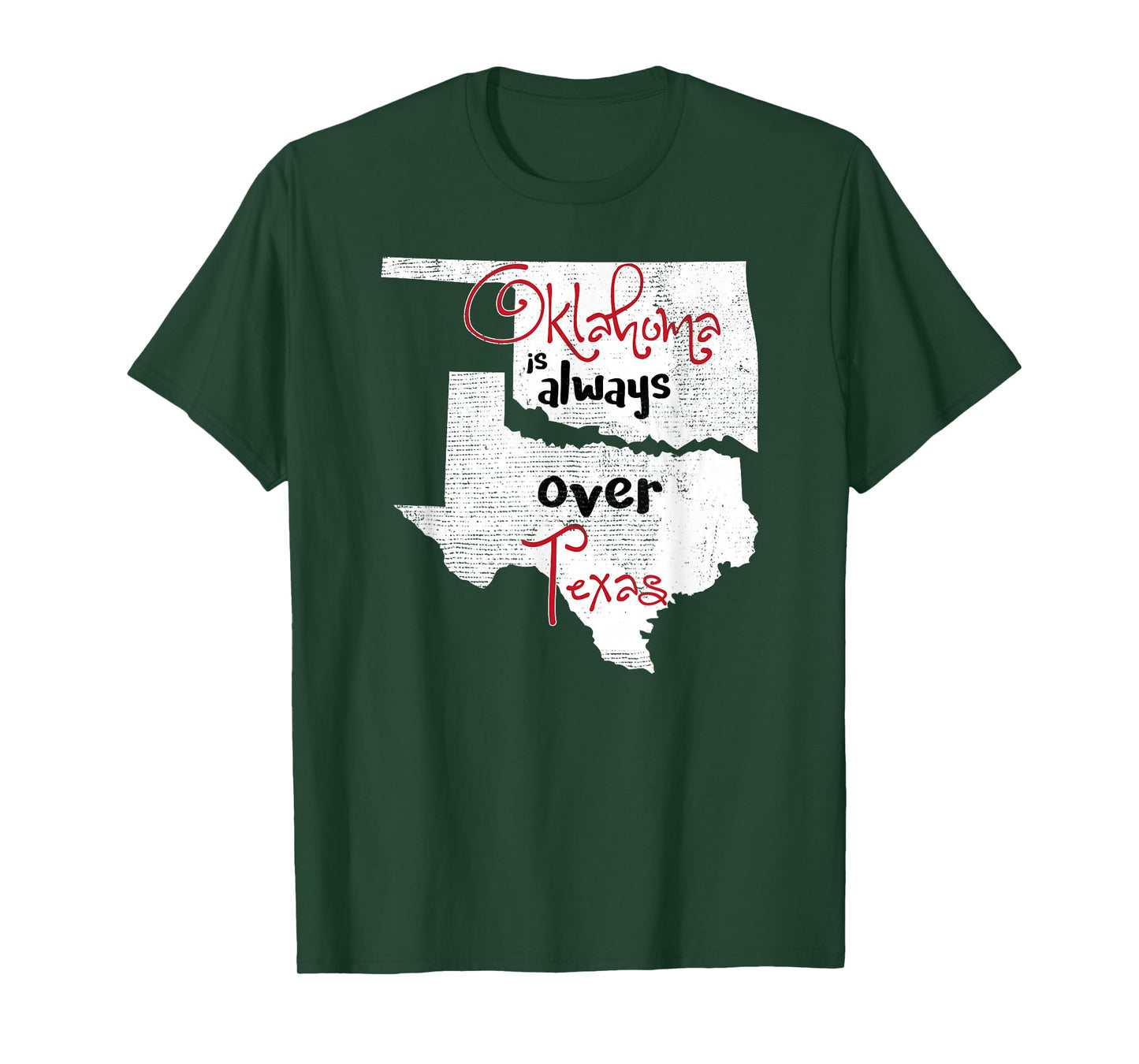 Oklahoma Texas Rivals Okie Distressed TShirt T-Shirt
