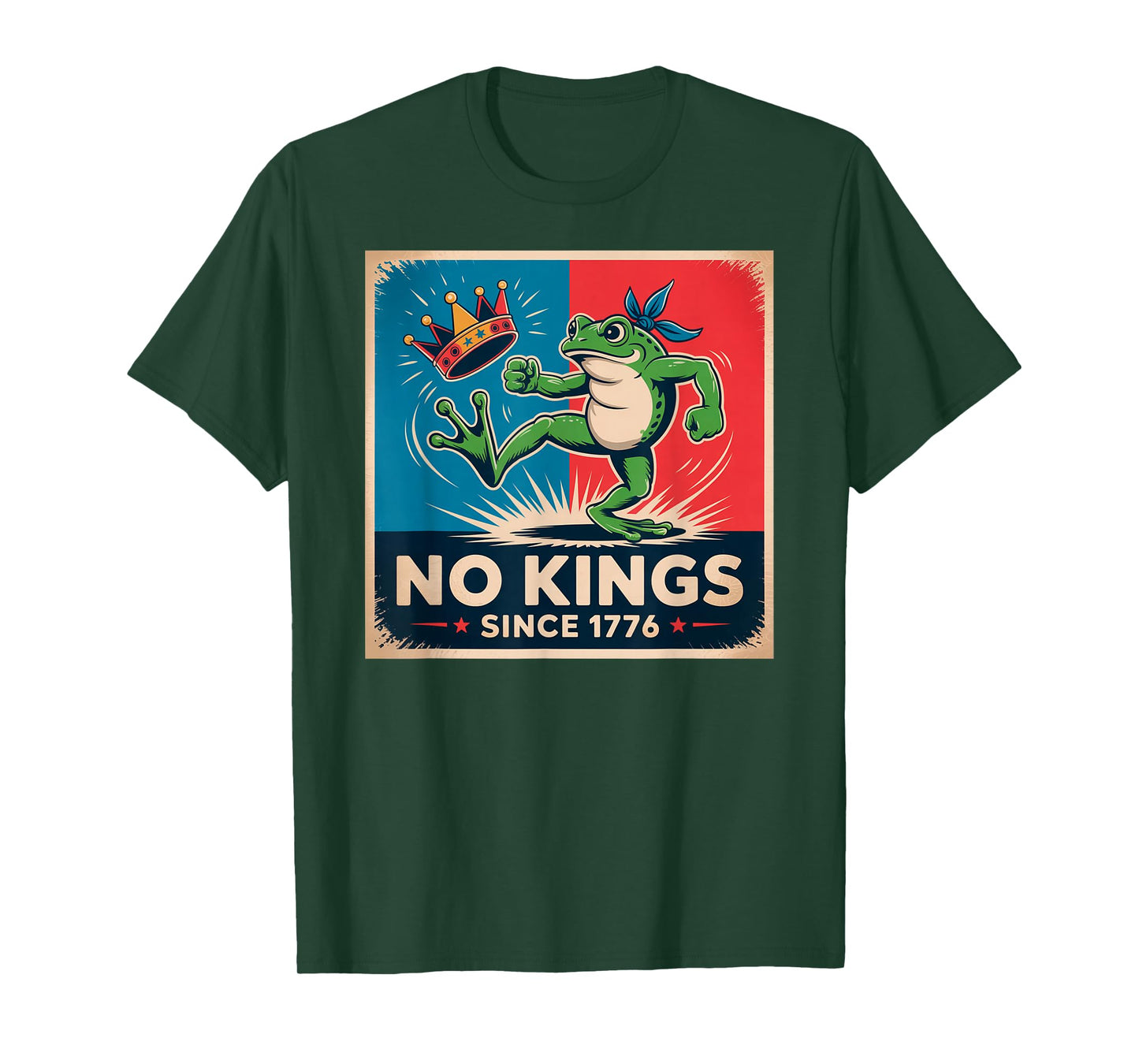 Frog No Kings Shirt Men Women No Kings Since 1776 T-Shirt