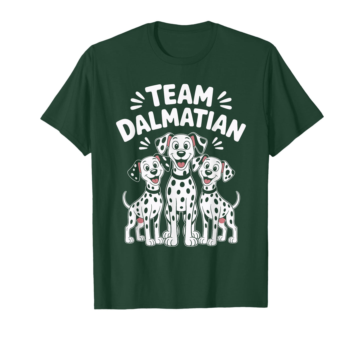 Team Dalmatian Cute Cartoon for Dog Owners Pet Dalmatian T-Shirt