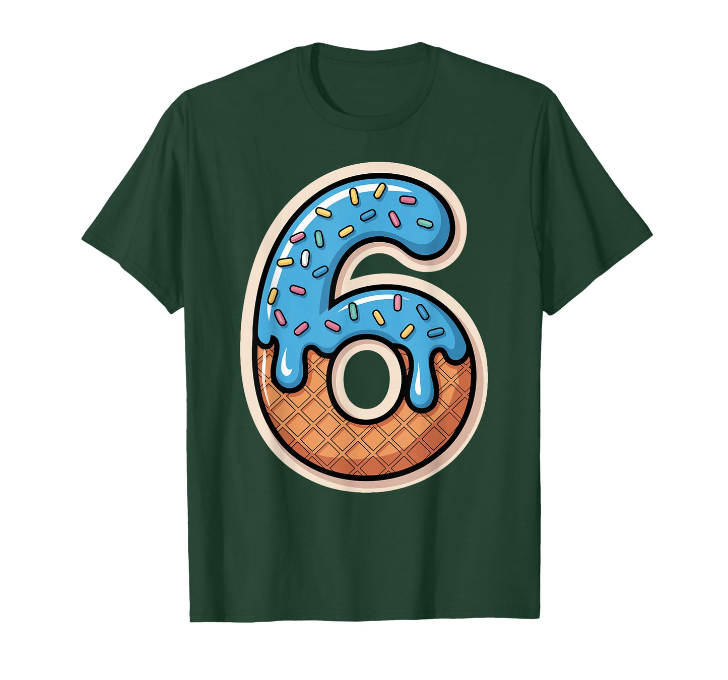 67 Halloween Costume Duo Matching Number 6 and 7 Ice Cream T-Shirt