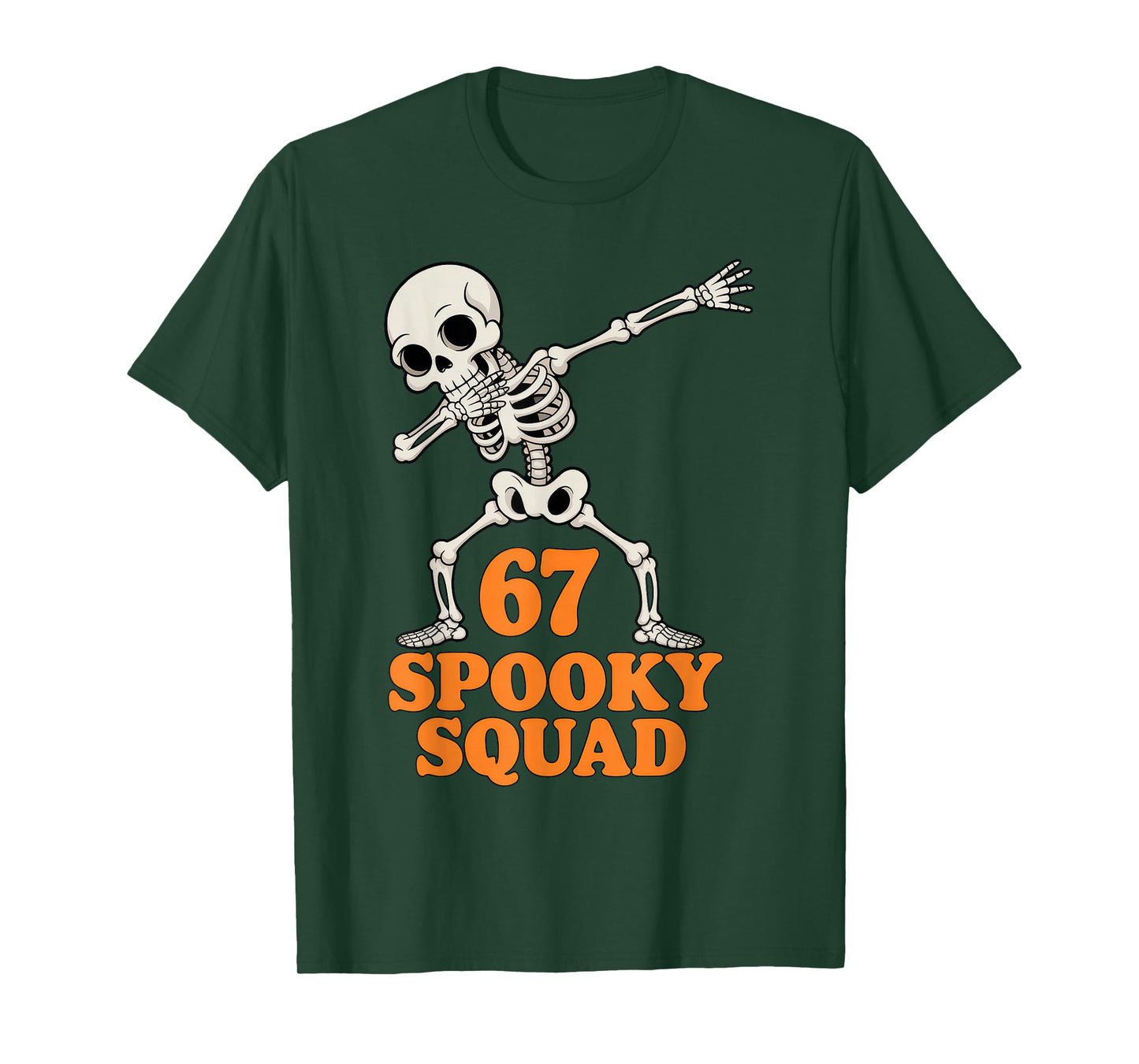 67 Spooky Squad Halloween Skeleton T-Shirt