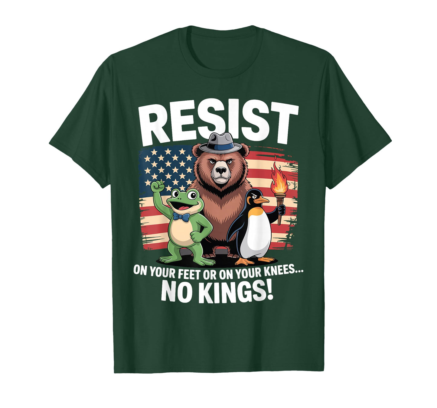 No Kings Day Portland Frog Protest T-Shirt