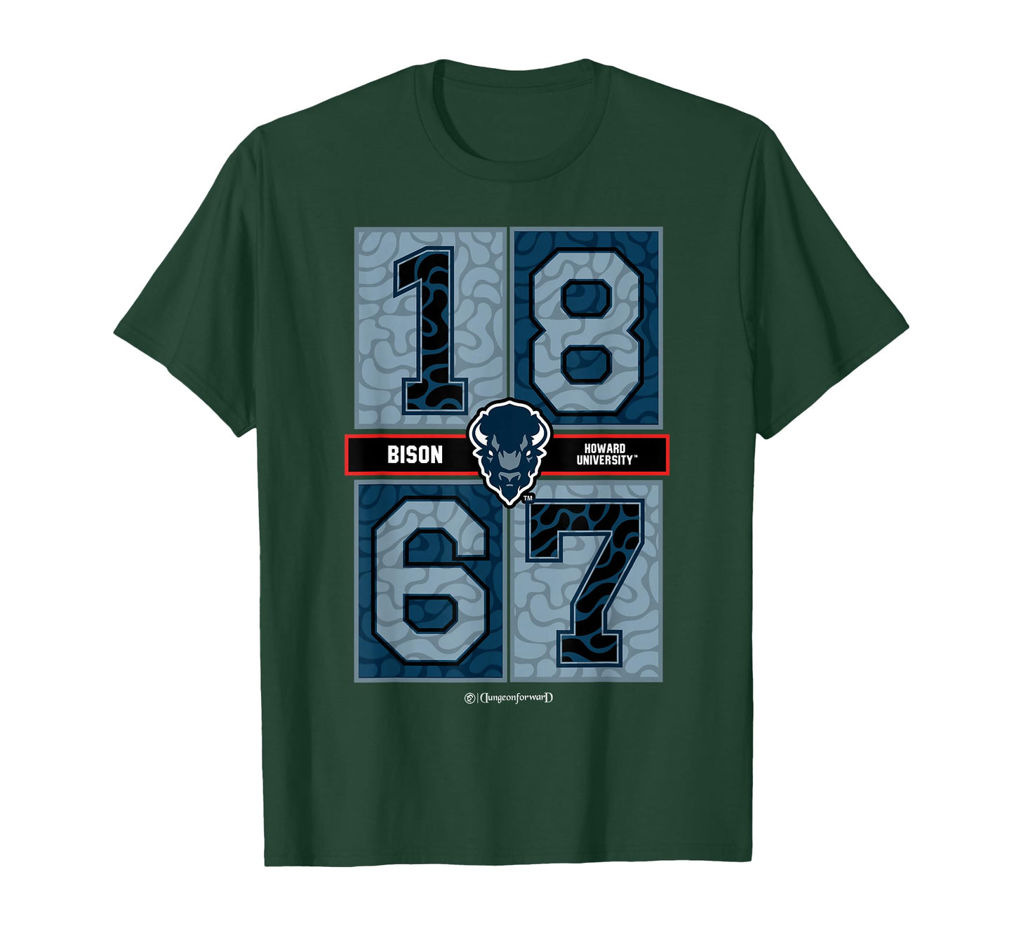 Howard University - Bison Concrete Date HBCU T-Shirt