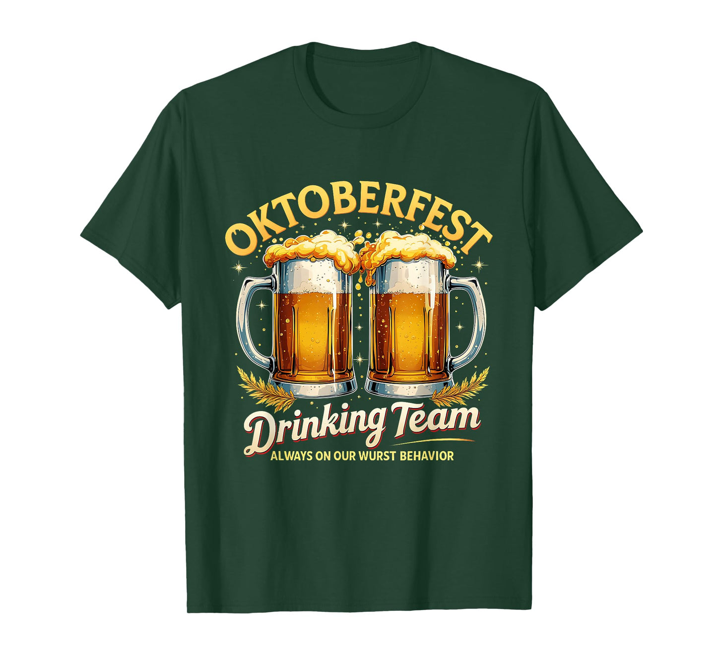 Oktoberfest Drinking Team Funny Beer Party Design T-Shirt