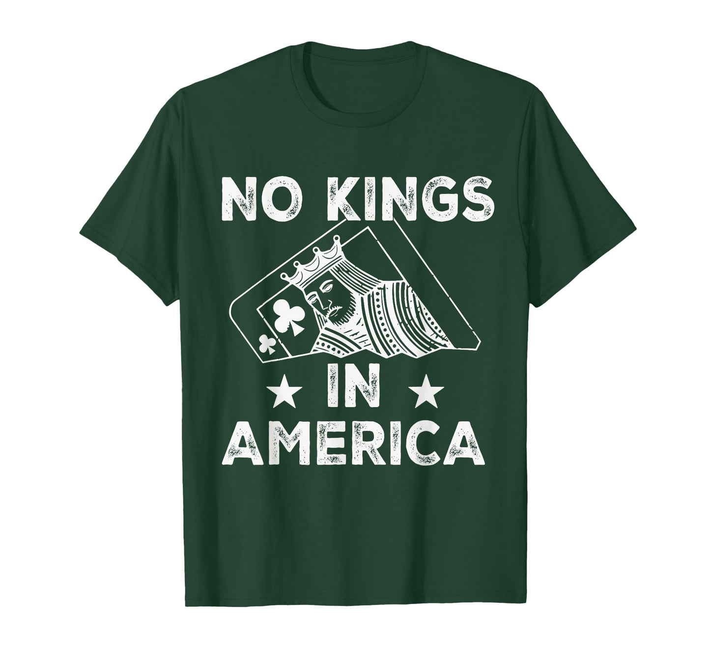 No Kings Playing Card Statement Design T-Shirt