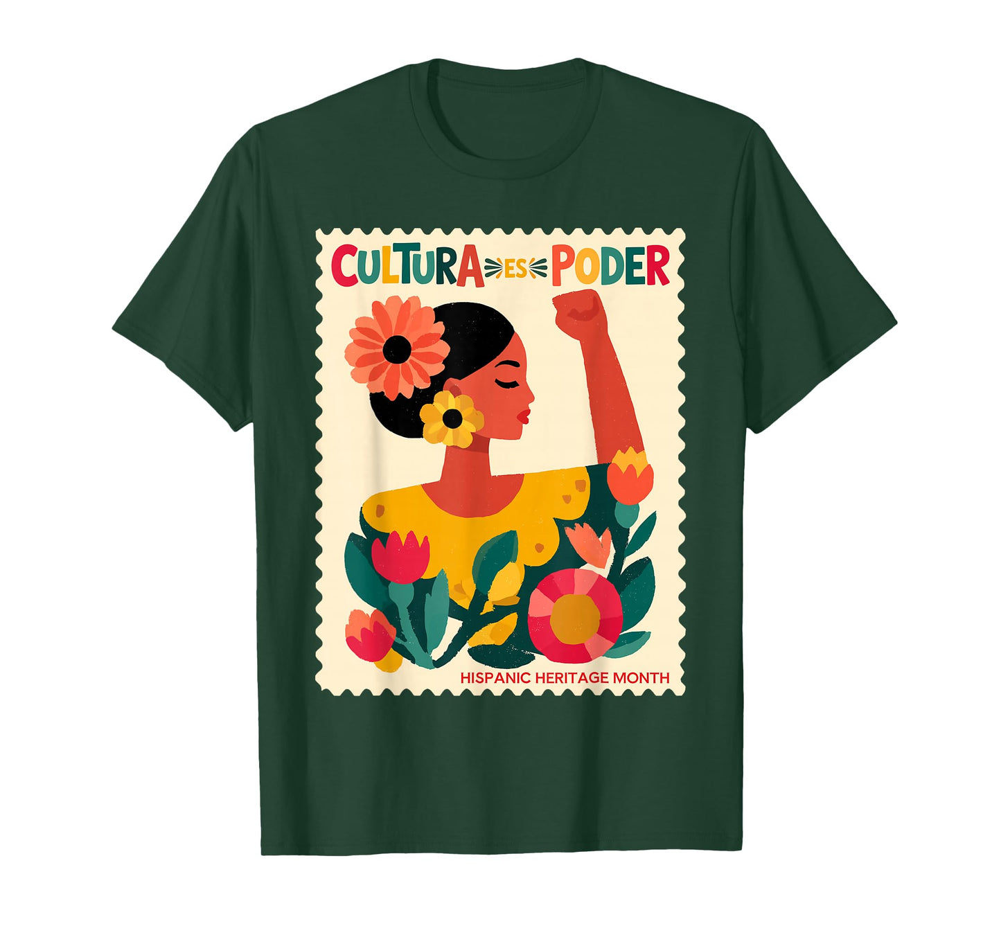 Cultura ES Poder Hispanic Heritage Latina Empowerment T-Shirt