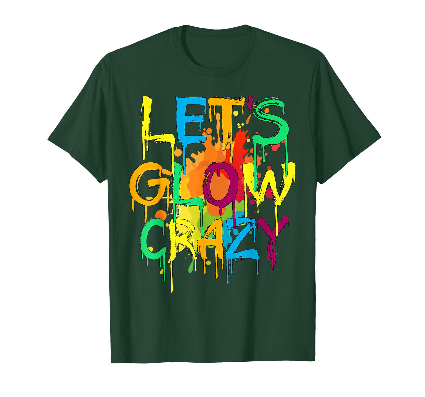 Let's Crazy Retro Birthday Party Glowing 80s 90s Group Team T-Shirt