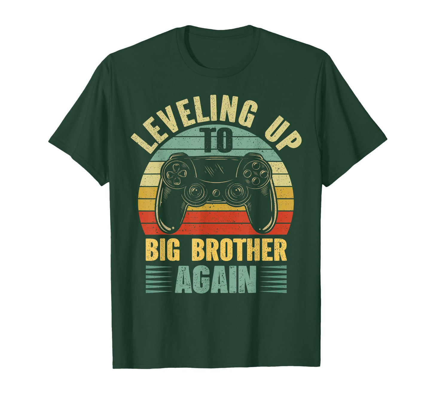 Leveling Up To Big Bro Again Vintage Gift Big Brother Again T-Shirt