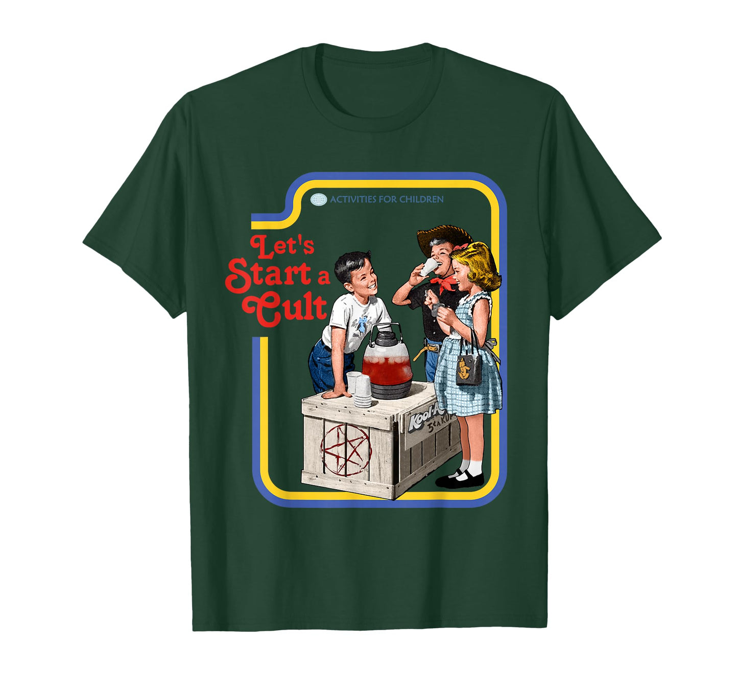 Vintage Cult Classic Fit T-Shirt: Round Neck, Short Sleeve, Black Cotton-Polyester Blend