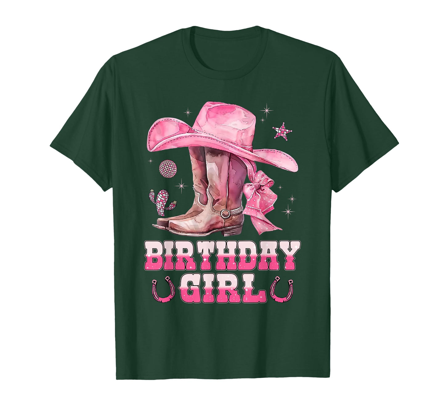 Birthday Cowgirl Western Birthday Girl Party Decoration T-Shirt