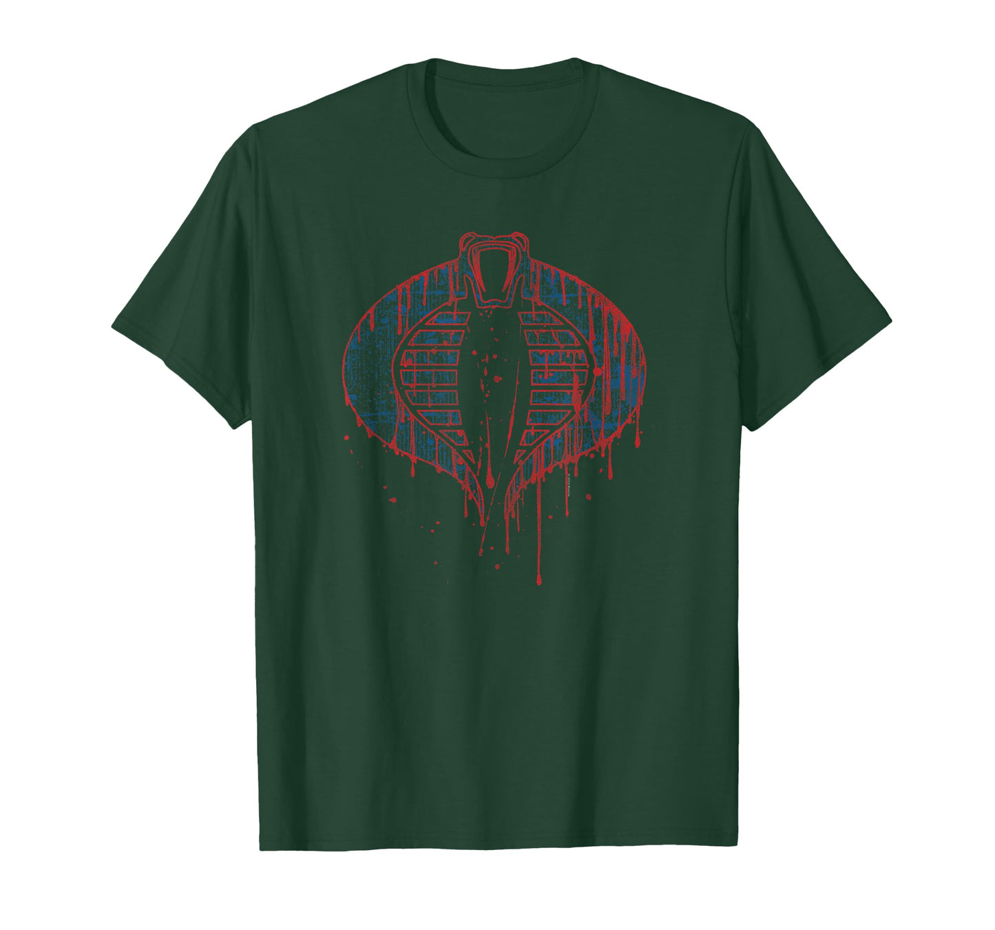 G.I. Joe A Real American Hero Cobra Outline Dripping Logo T-Shirt