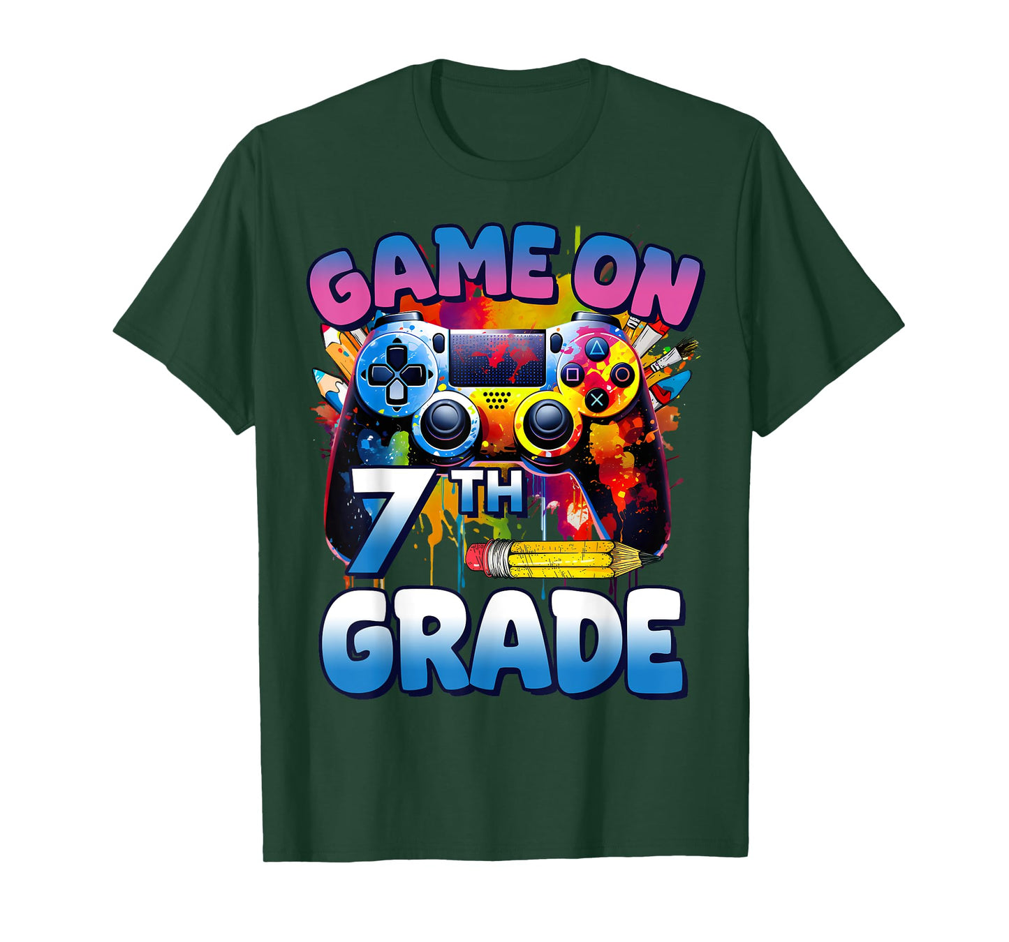 Game On 7th Grade First Day Gamer Shirt Boys T-Shirt