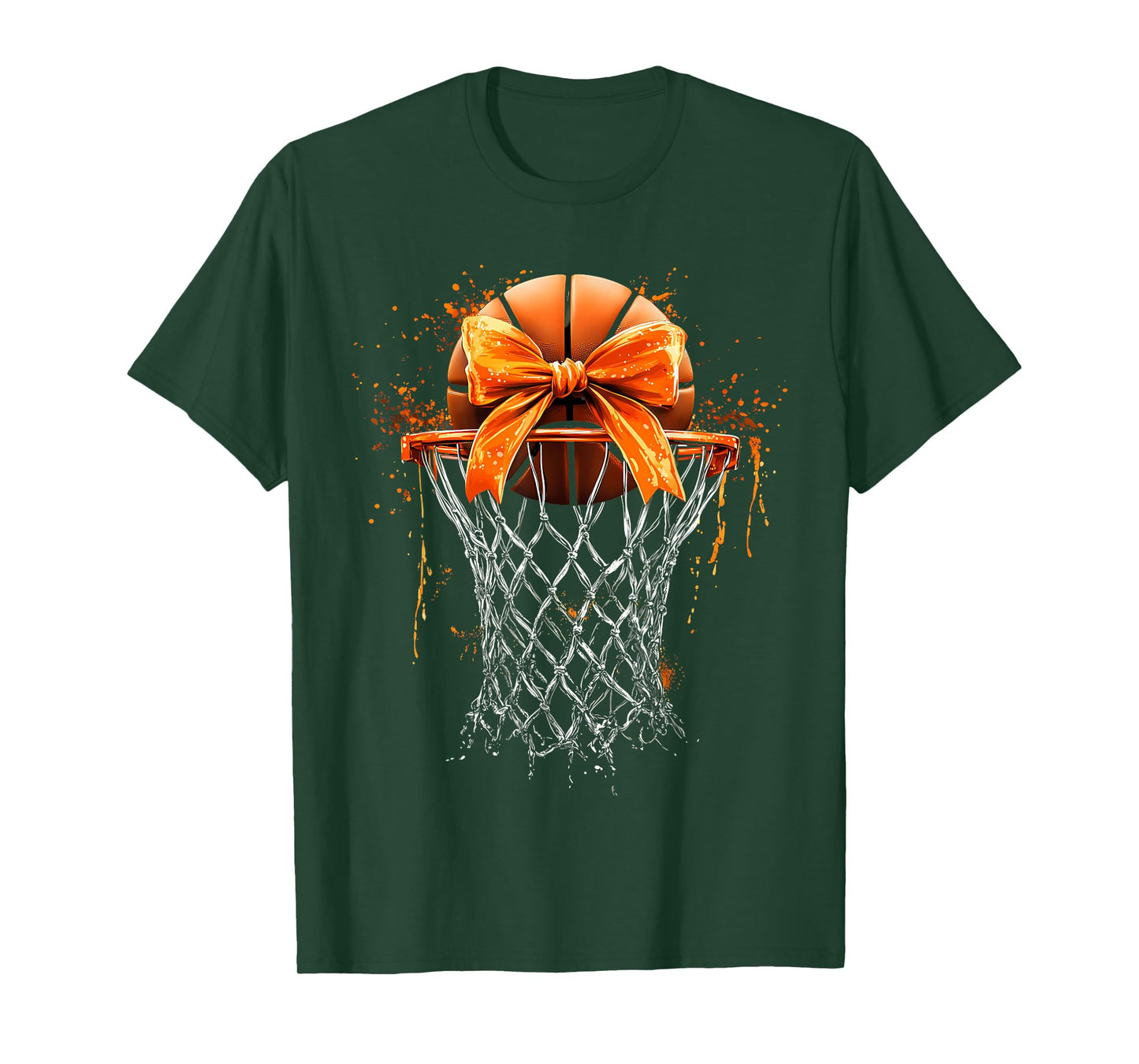 Basketball Coquette Bow Cute Basketball Player T-Shirt
