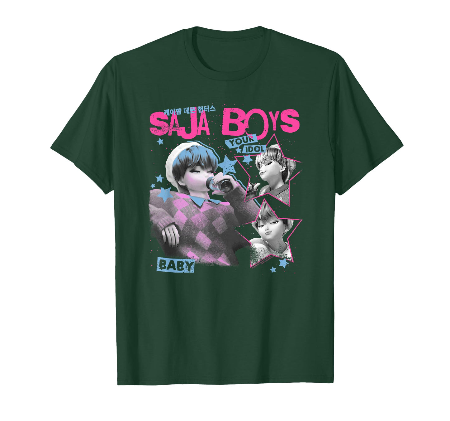 Kpop Demon Hunters Halloween Saja Boys Your Idol Baby T-Shirt