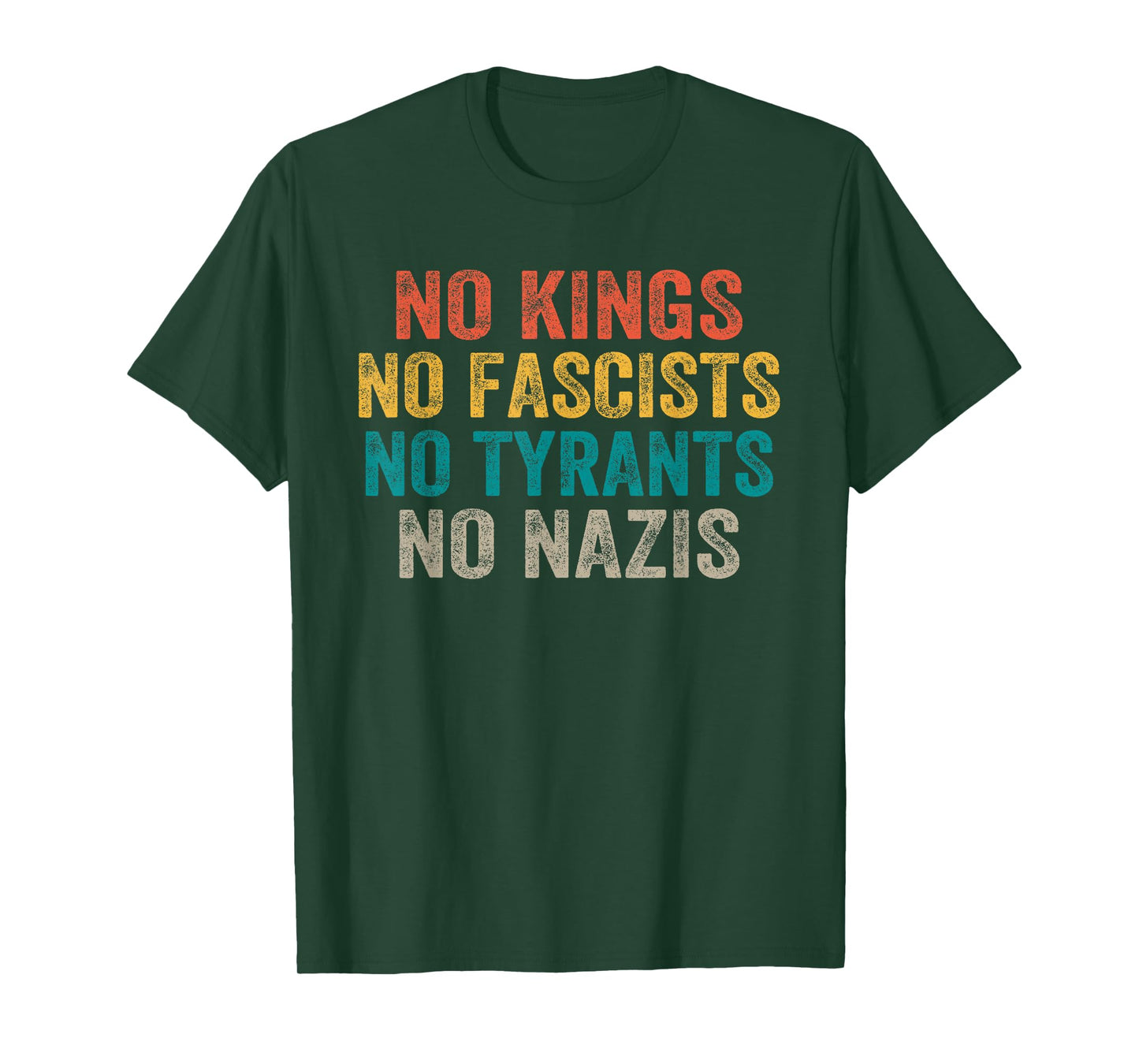 No Kings No Fascists No Tyrants No Nazis T-Shirt