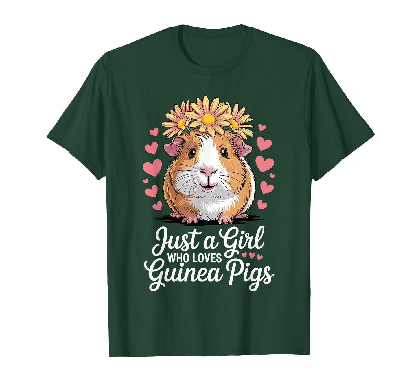 Funny Guinea Pig Costume for Women Girls Guinea Pig Lover T-Shirt