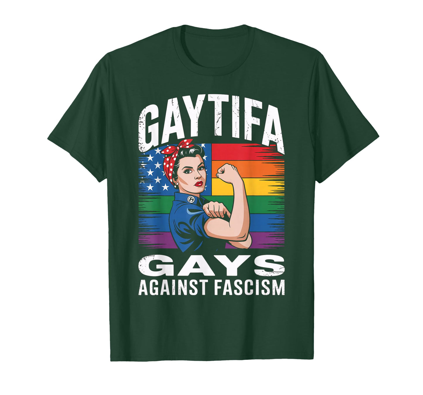 Gaytifa Gays Against Fascism Resist No Kings LGBTQ Pride T-Shirt
