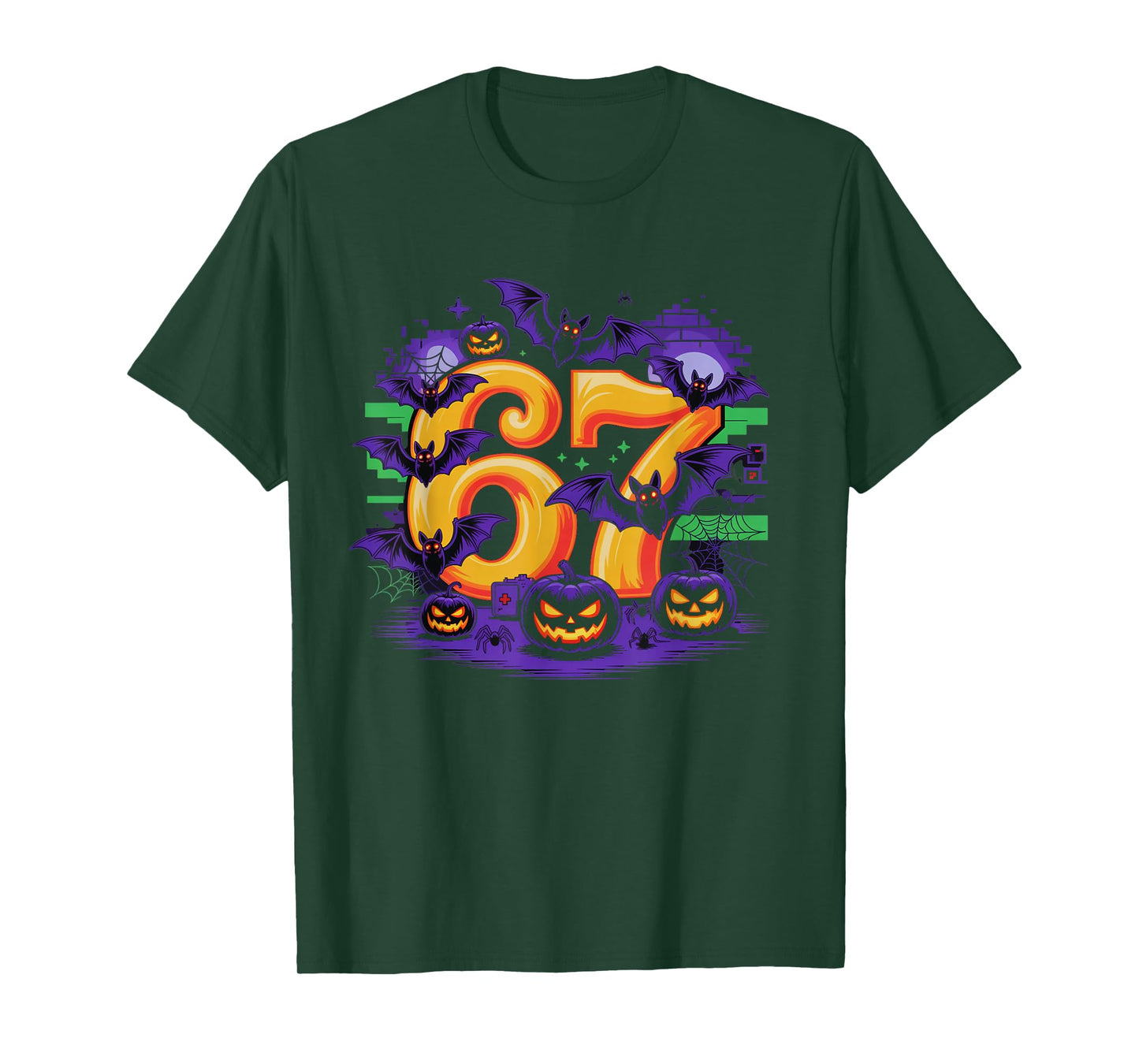 Number 6 Funny Meme Saying 6 7 Six Seven Halloween Costume T-Shirt