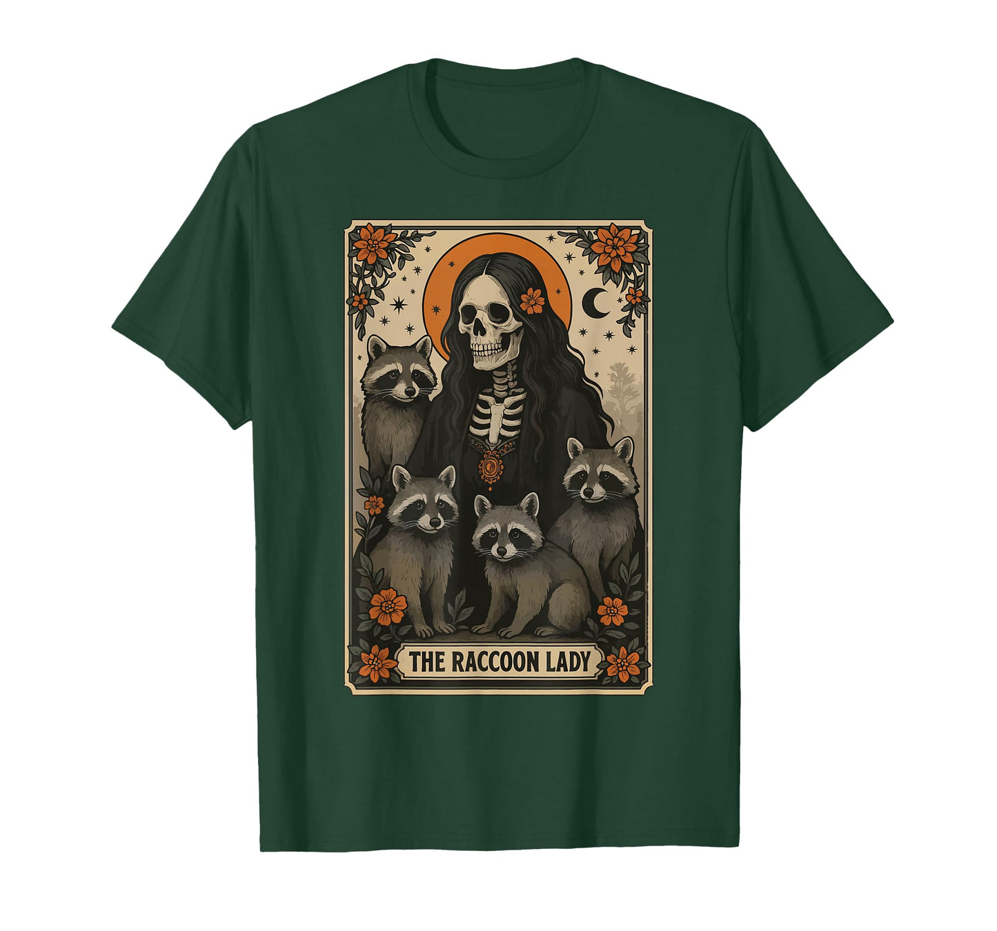 The Raccoon Lady Tarot Card T-Shirt