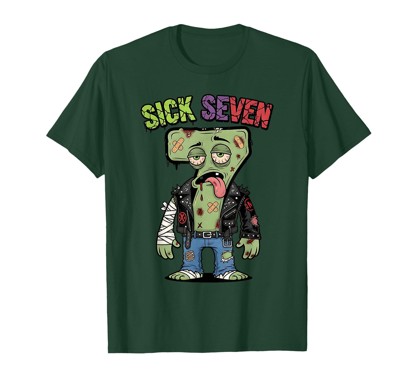 67 Funny Zombie Six Seven Humor Meme Brainrot Sick Seven T-Shirt