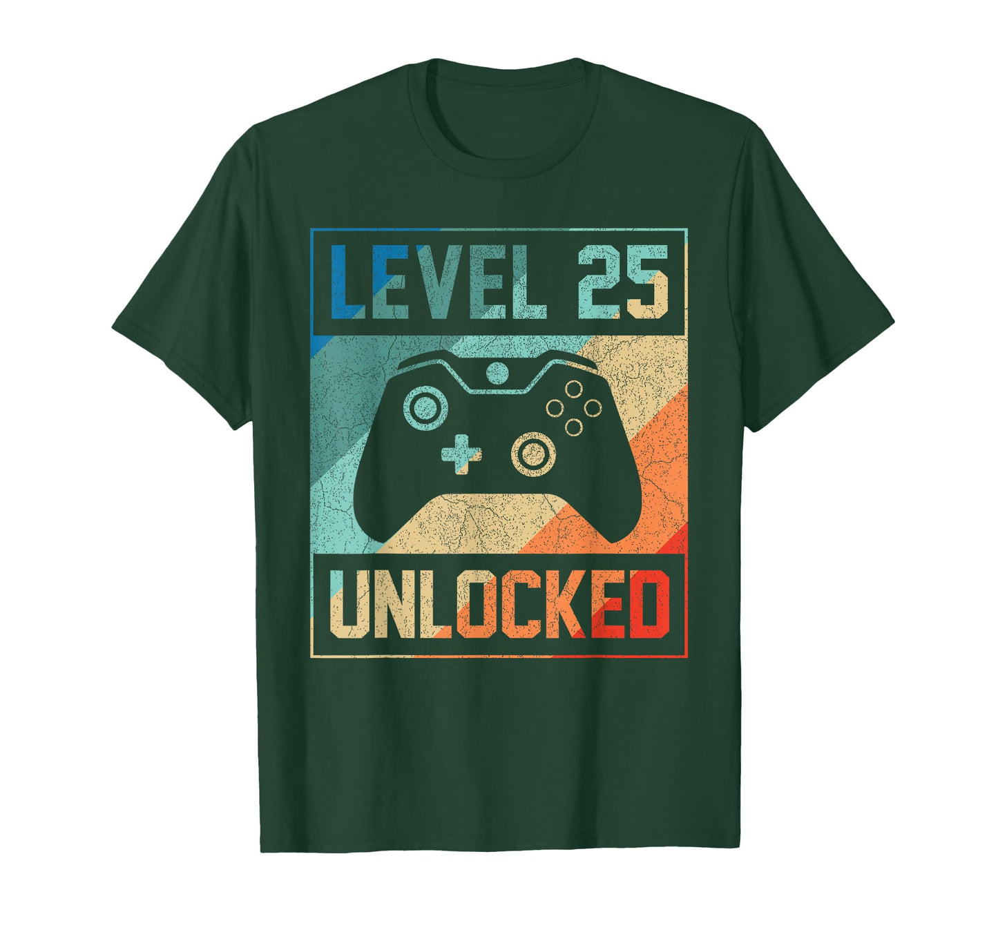 Level 25 Unlocked Video Gamer 25th Birthday Gifts T-Shirt