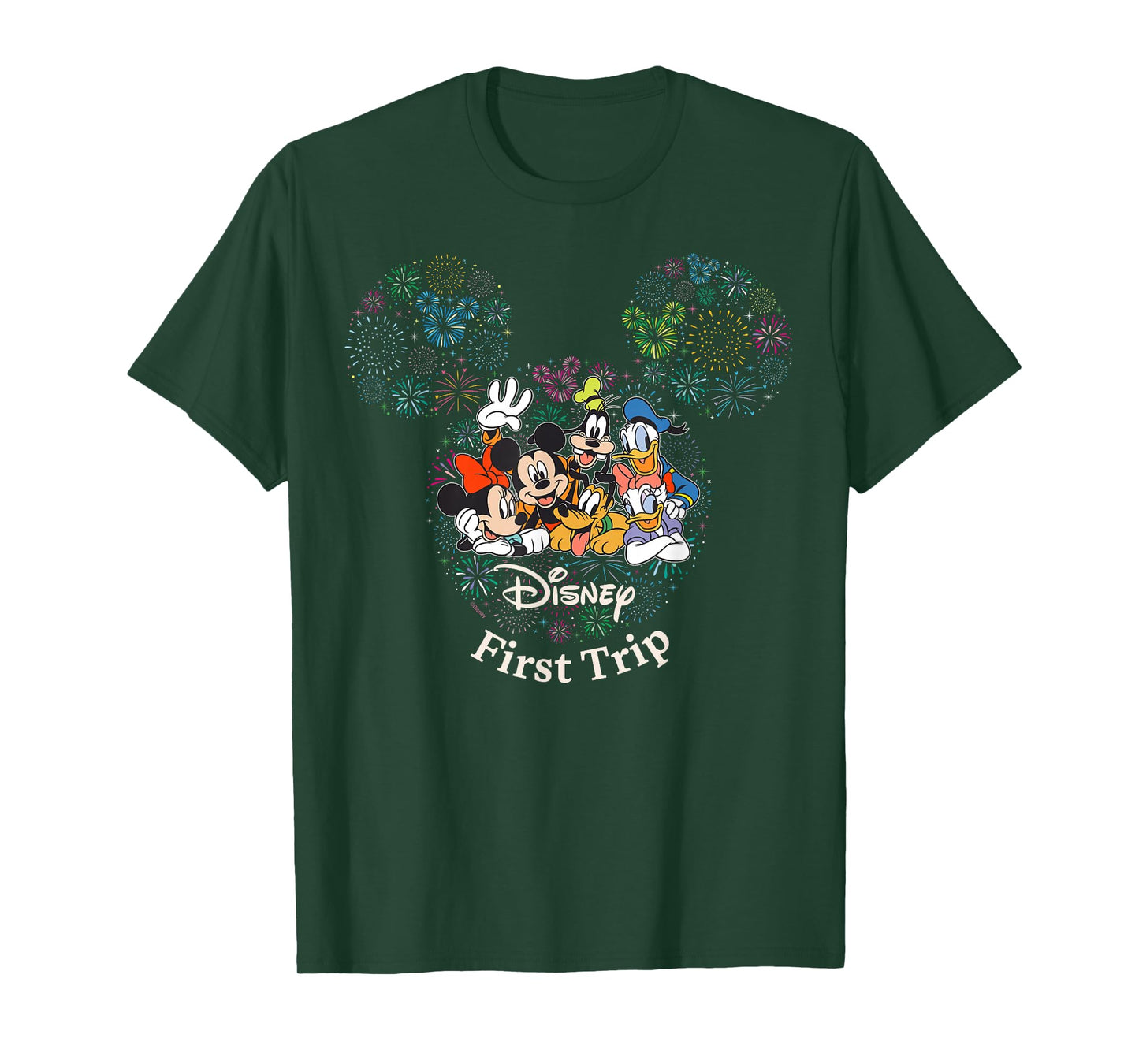 Disney Mickey & Friends Fireworks First Disney Trip Matching T-Shirt