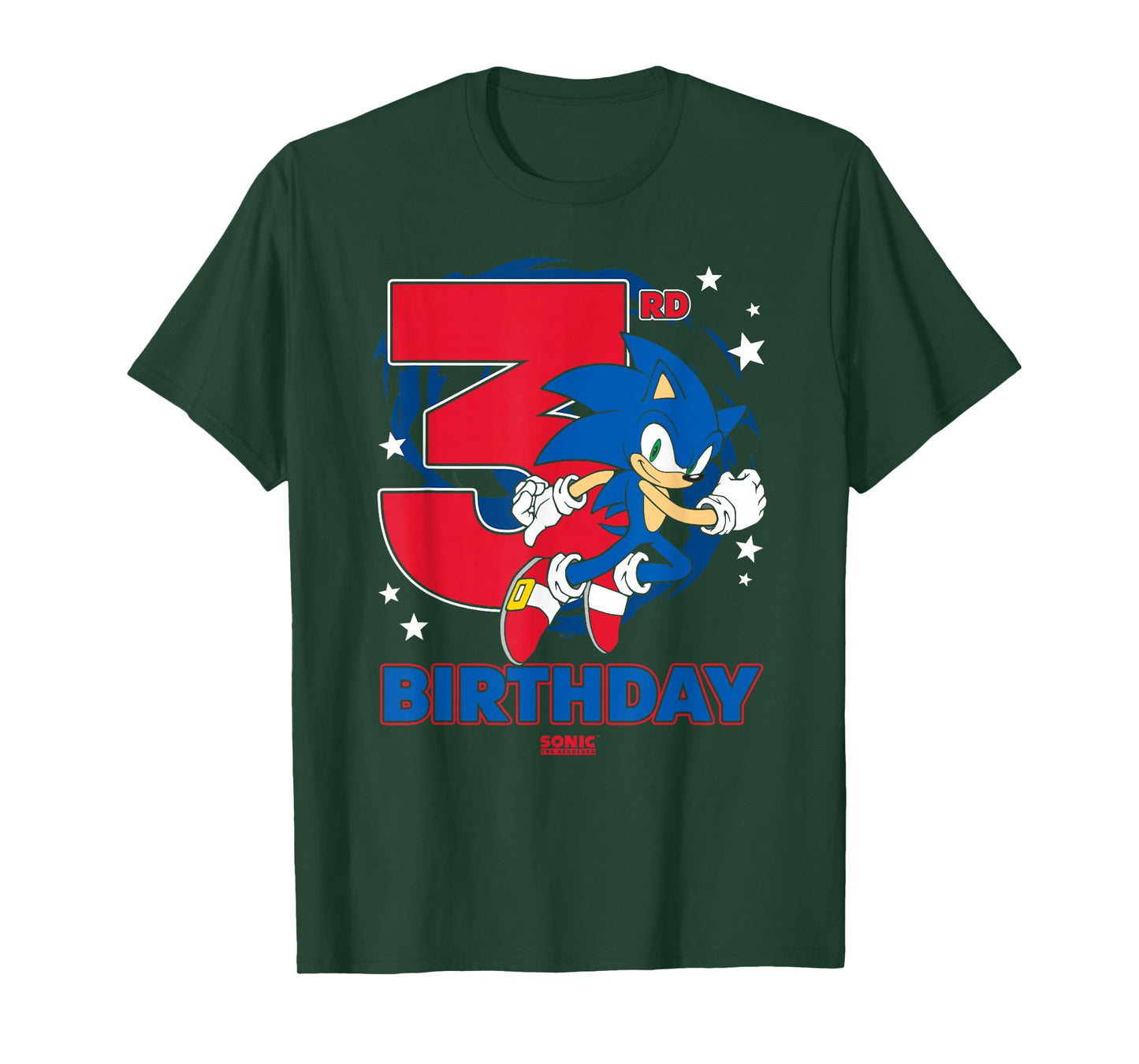 Sonic The Hedgehog 3rd Birthday Epic Sonic Big Chest Logo T-Shirt