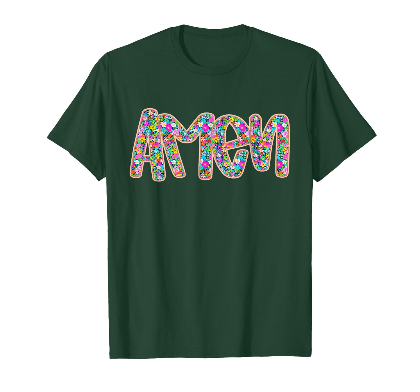 Floral Amen, Retro Amen, Preppy Easter, Amen, Happy Easter T-Shirt
