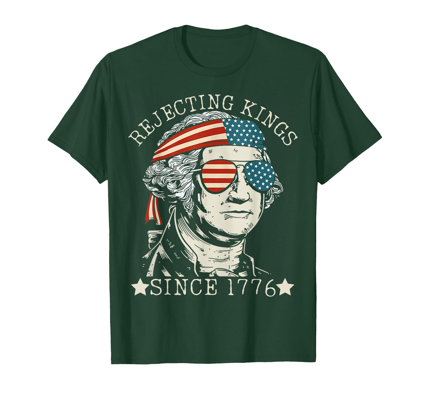 Rejecting Kings Since 1776 We The People george washington T-Shirt
