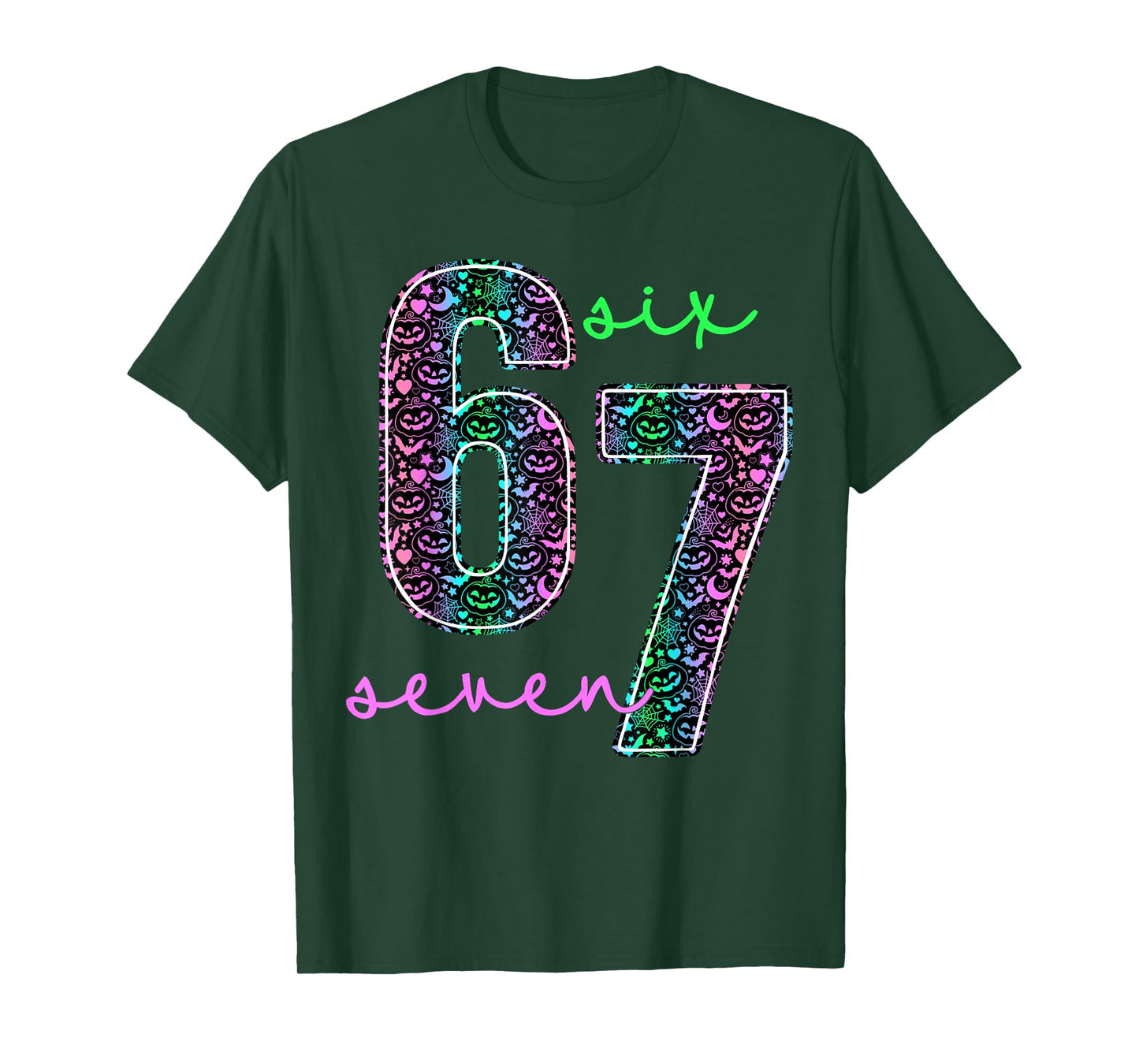 Six Seven Meme 6 7 Halloween Costume Couple Men Women T-Shirt