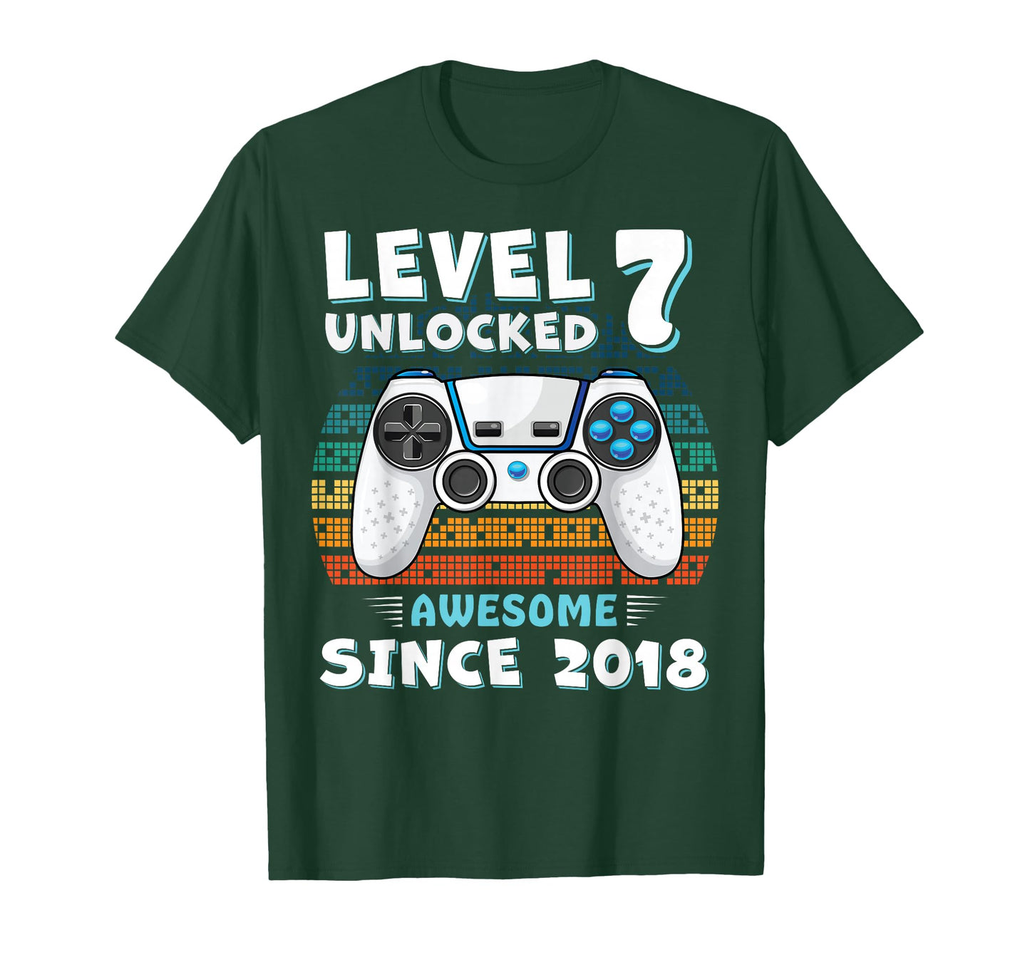 7 Year Old BDay Decorations Son Boy 7yr 2018 7th Birthday T-Shirt