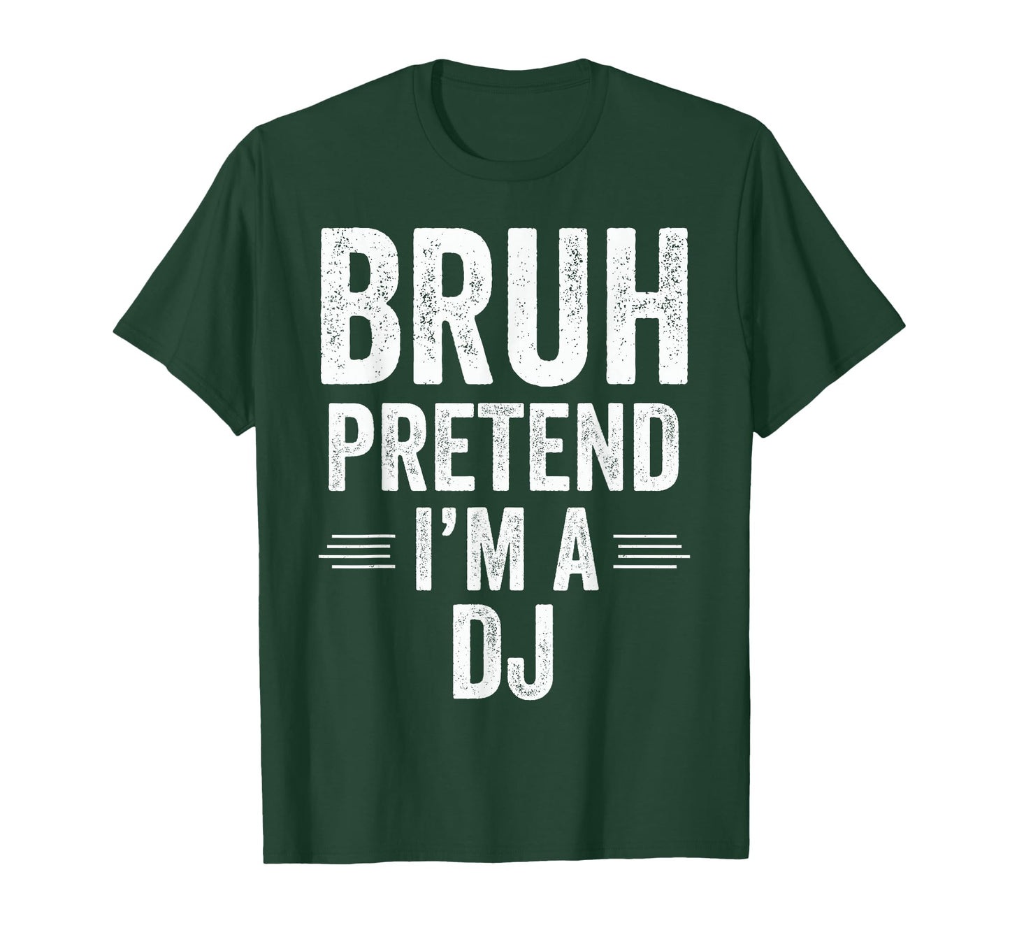 Dj Costume Halloween Bruh Pretend I'm A Dj Funny T-Shirt