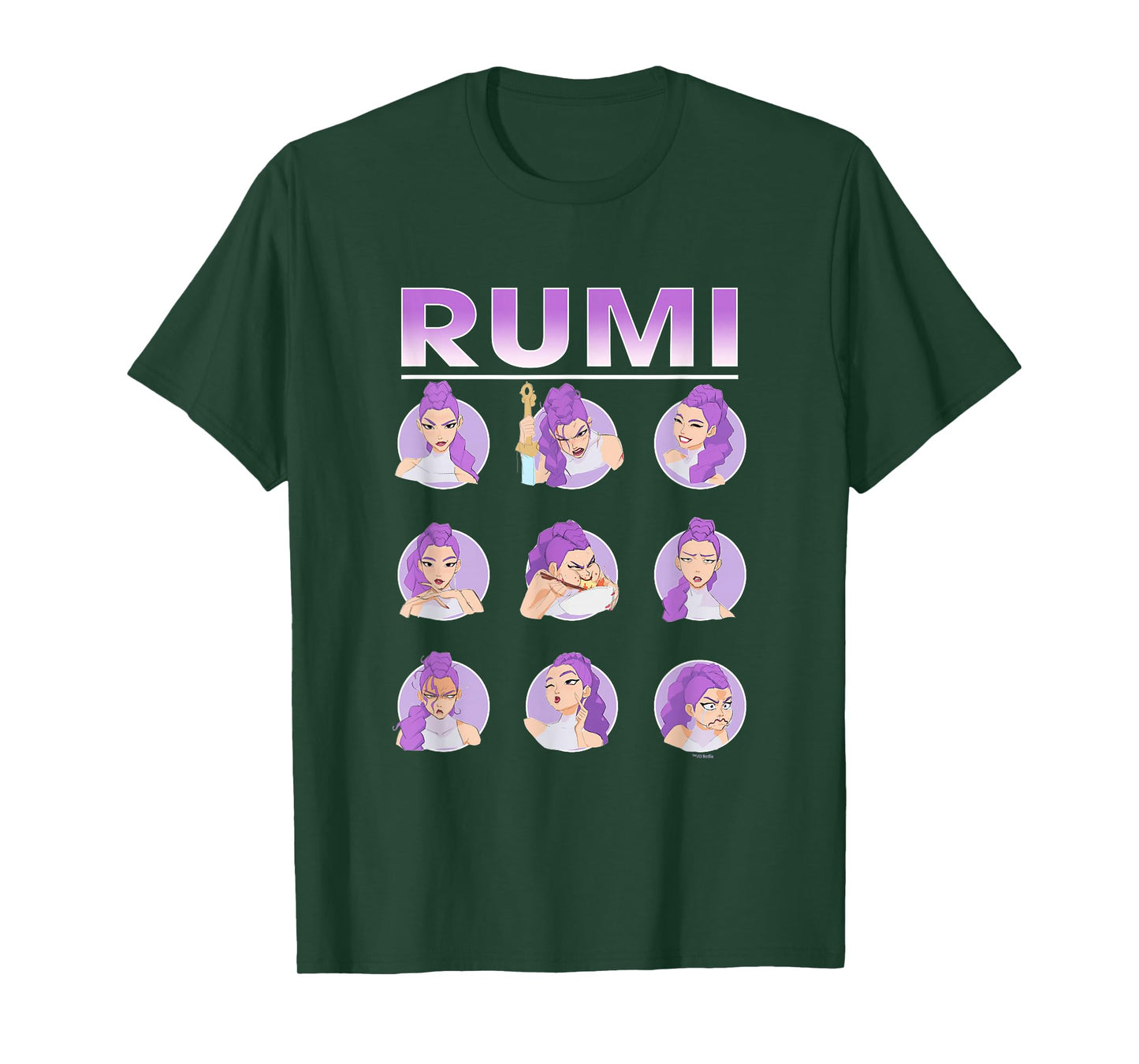 Kpop Demon Hunters Rumi Expressions T-Shirt