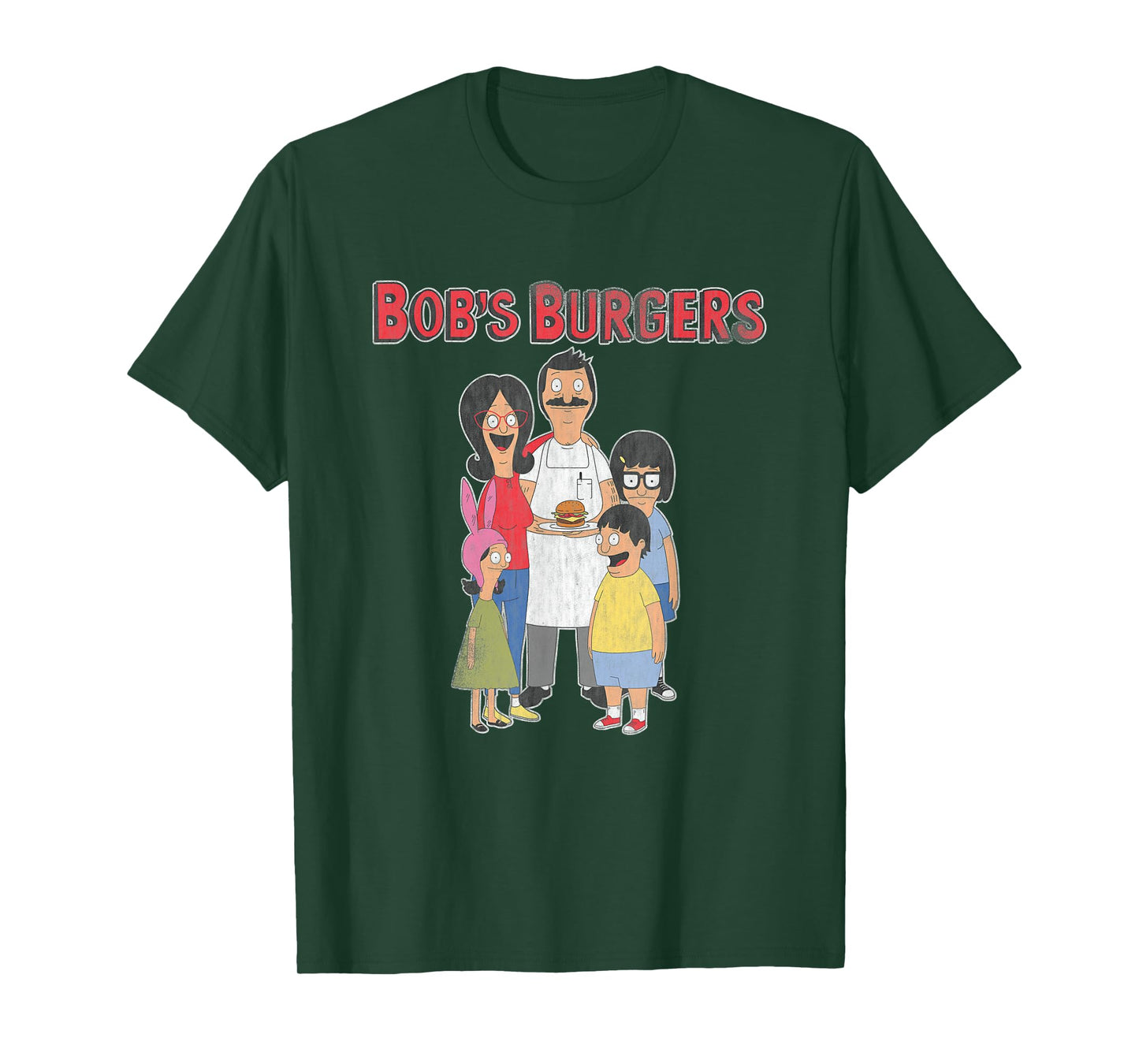 Bob's Burgers Retro Cartoon Family T-Shirt