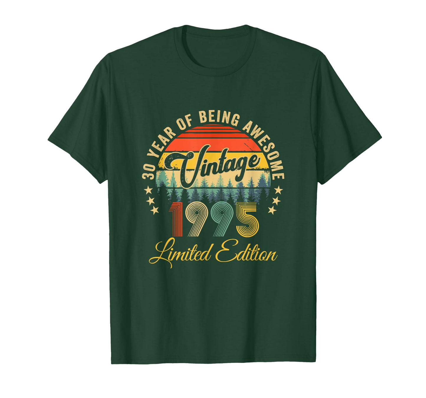 Vintage 1995 Limited Edition 30 Year Old 30Th Birthday T-Shirt