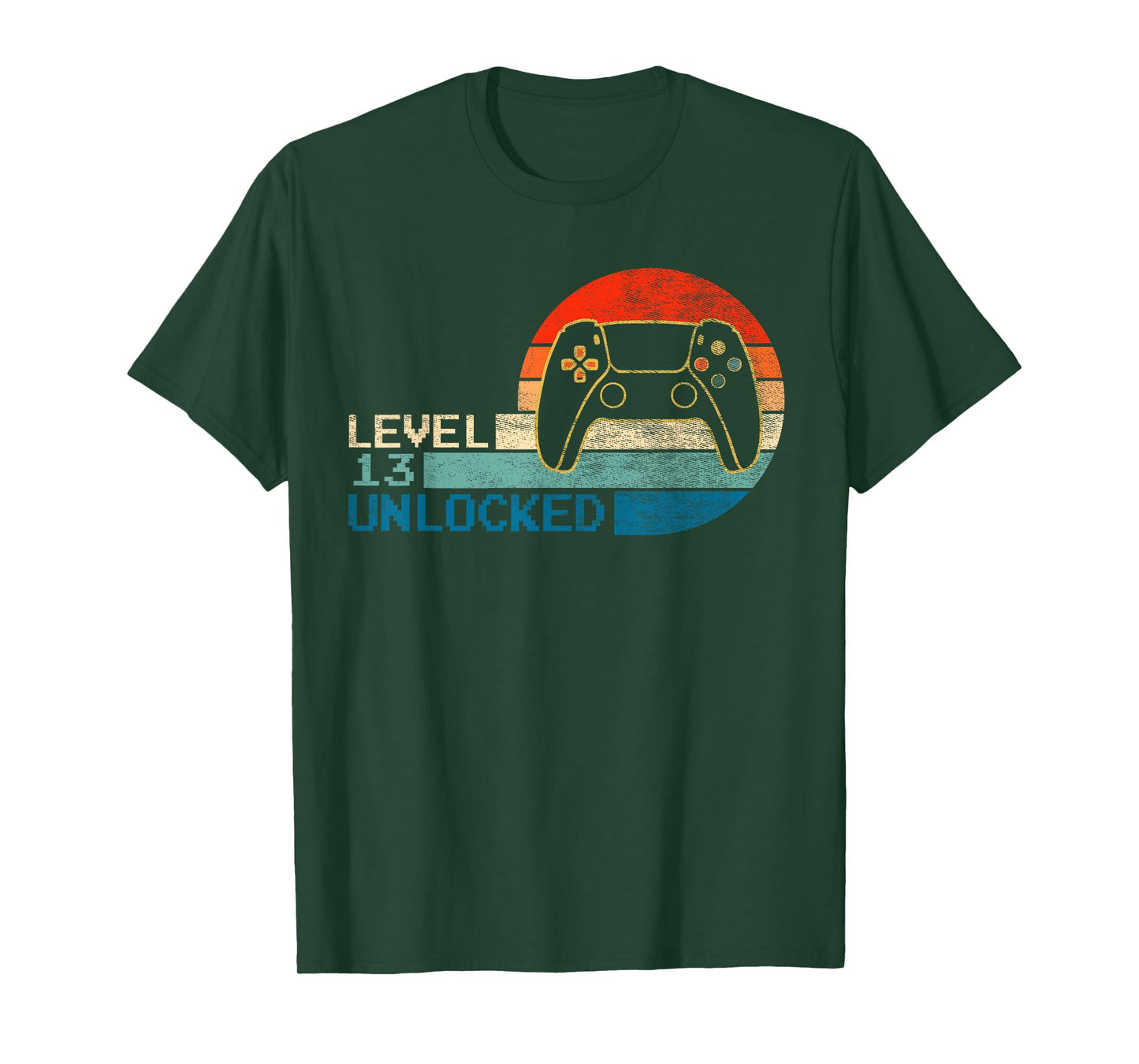 Video Game Controller Unlocked Level 13 Birthday Boy T-Shirt