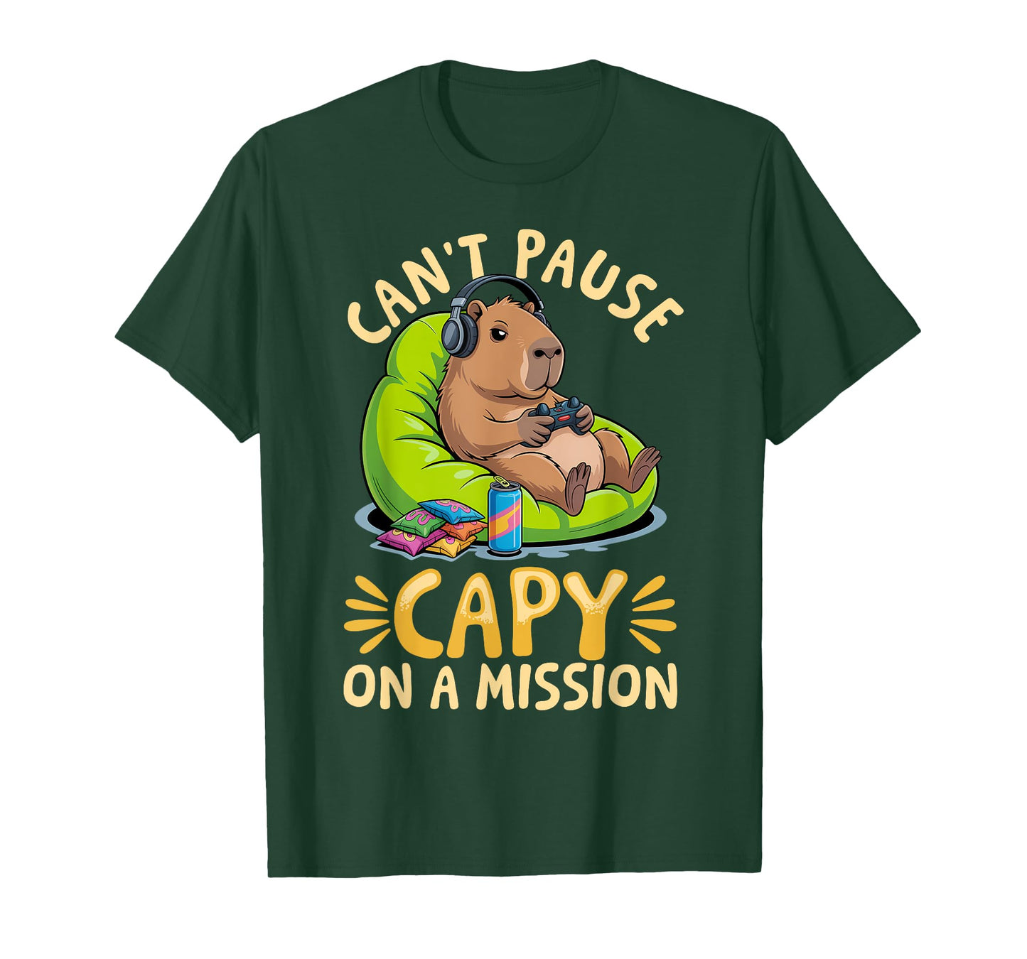 Capybara Gamer Gaming T-Shirt